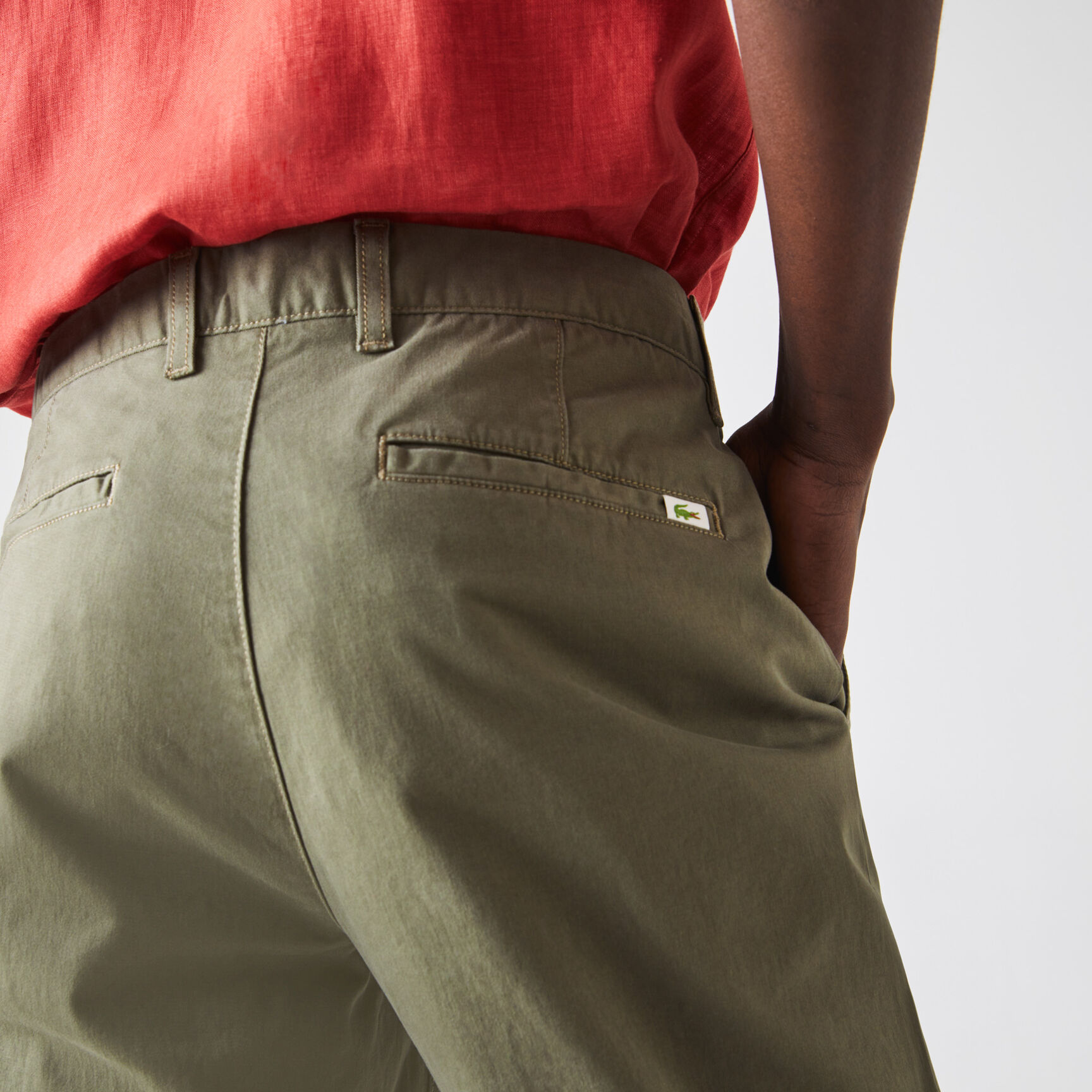 بنطال التشينو من الجبردين المرن بقصة ضيقة للرجال