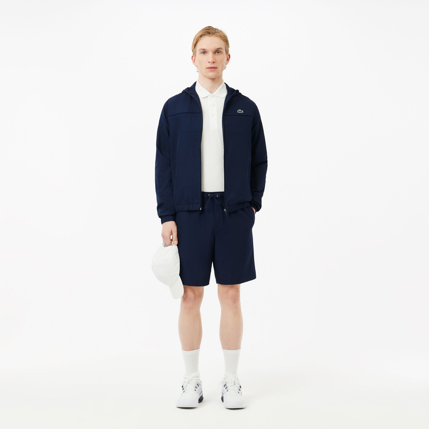 شورت تنس تفتا منسوج بنقشة معيّنات سادة للرجال مجموعة Lacoste SPORT شورت تنس تفتا منسوج بنقشة معيّنات سادة للرجال مجموعة Lacoste SPORT