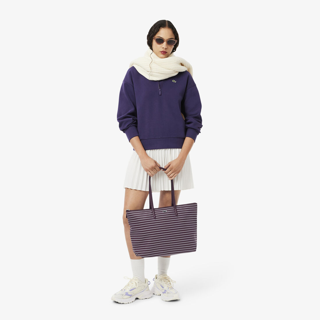 Large Striped L.12.12 Concept Tote Large Striped L.12.12 Concept Tote