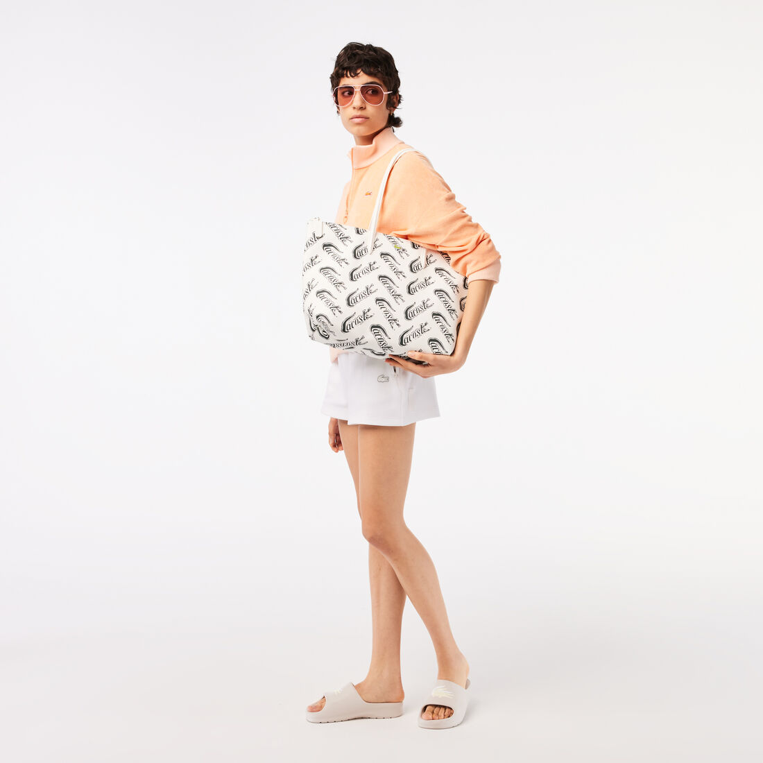 Women’s Lacoste L.12.12 Logo Print Tote - Large Women’s Lacoste L.12.12 Logo Print Tote - Large