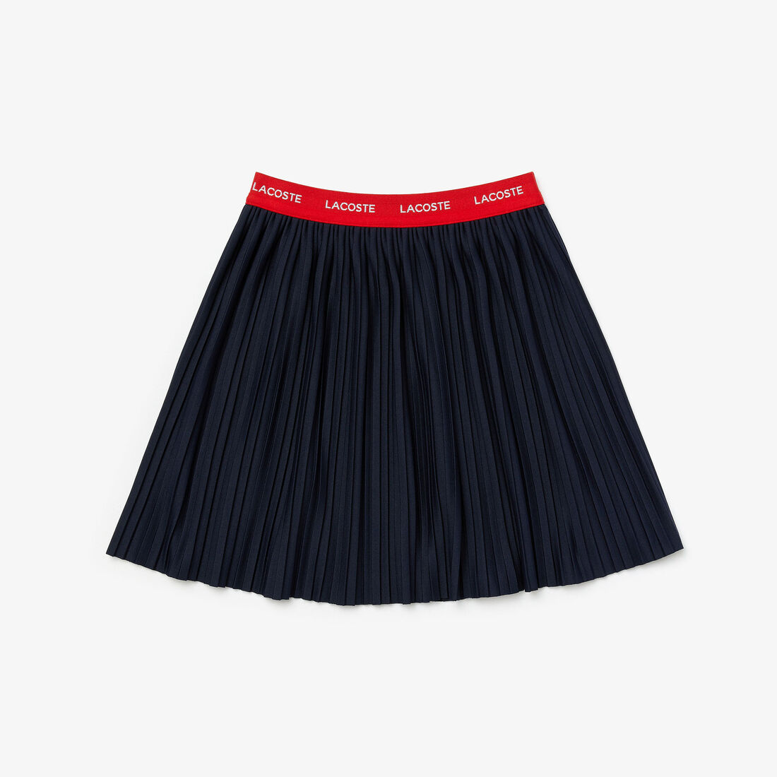 Girls' Contrast Waistband Pleated Knit Skirt Girls' Contrast Waistband Pleated Knit Skirt