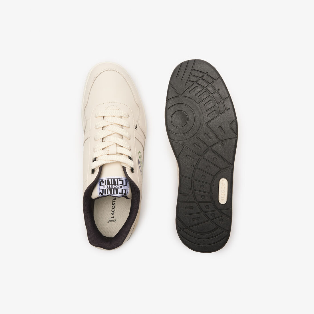 سنيكرز تي كليب جلد مزين برسمة الكرة الأرضية للرجال سنيكرز تي كليب جلد مزين برسمة الكرة الأرضية للرجال