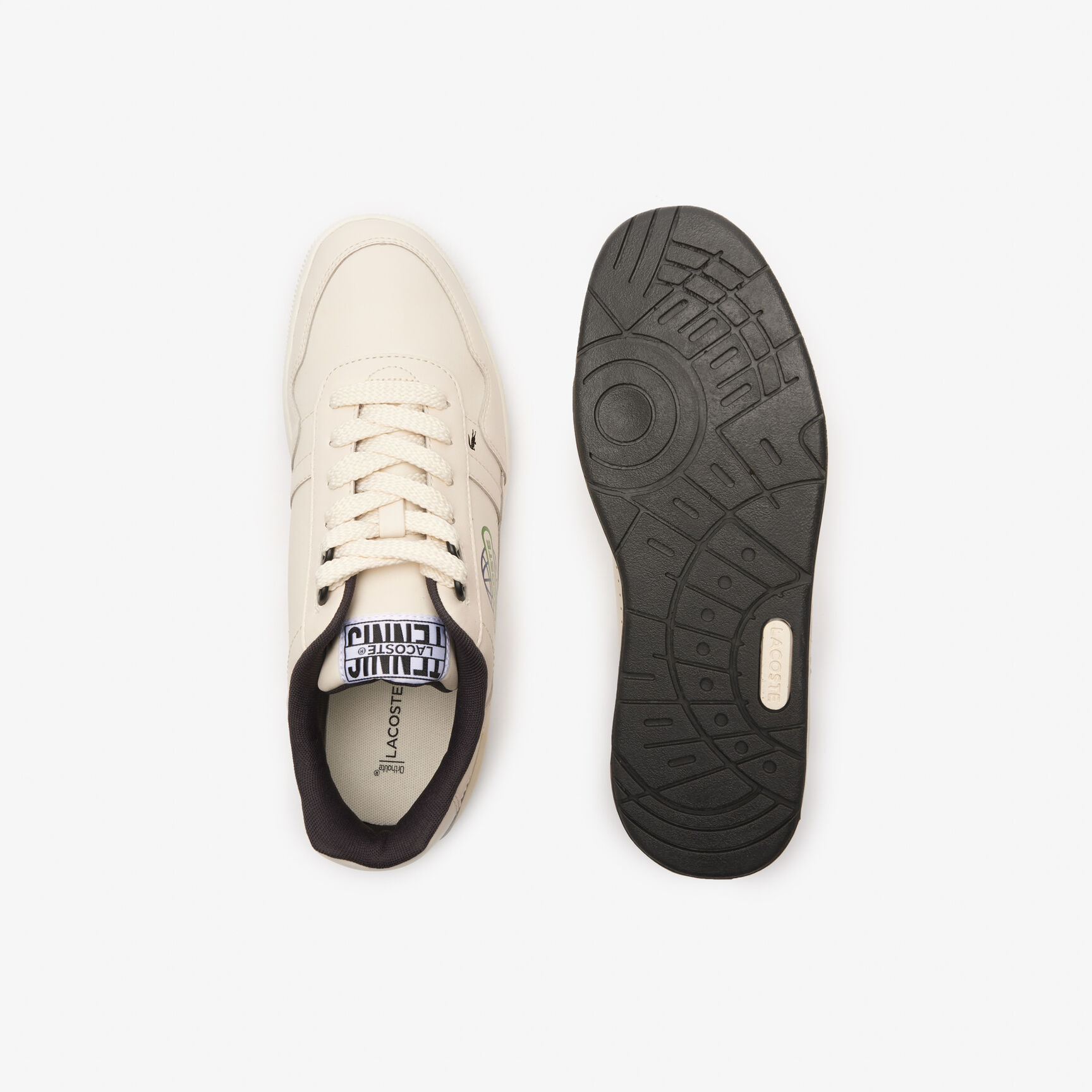 سنيكرز تي كليب جلد مزين برسمة الكرة الأرضية للرجال سنيكرز تي كليب جلد مزين برسمة الكرة الأرضية للرجال