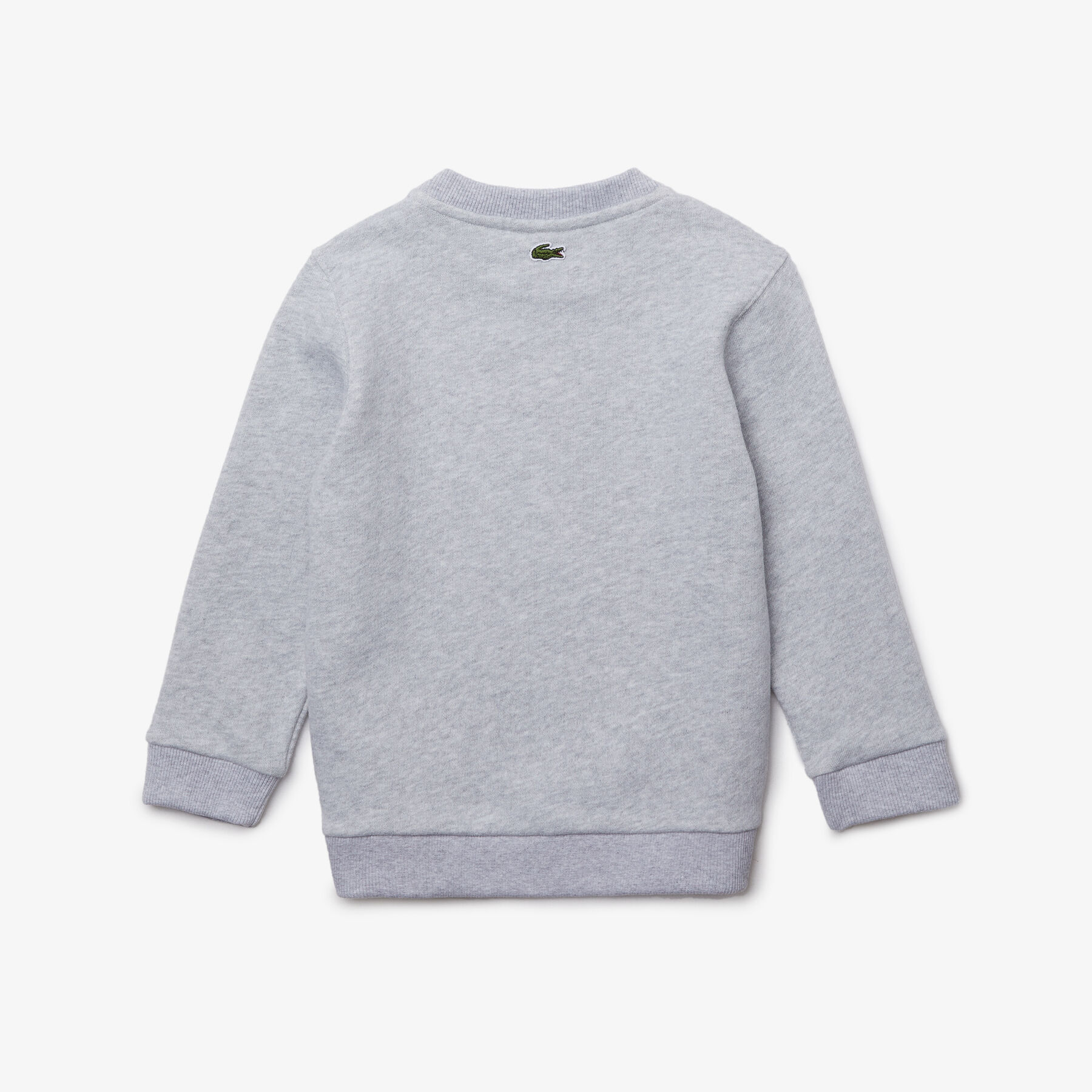 lacoste boys  crew neck fun crocodile design cotton sweatshirt