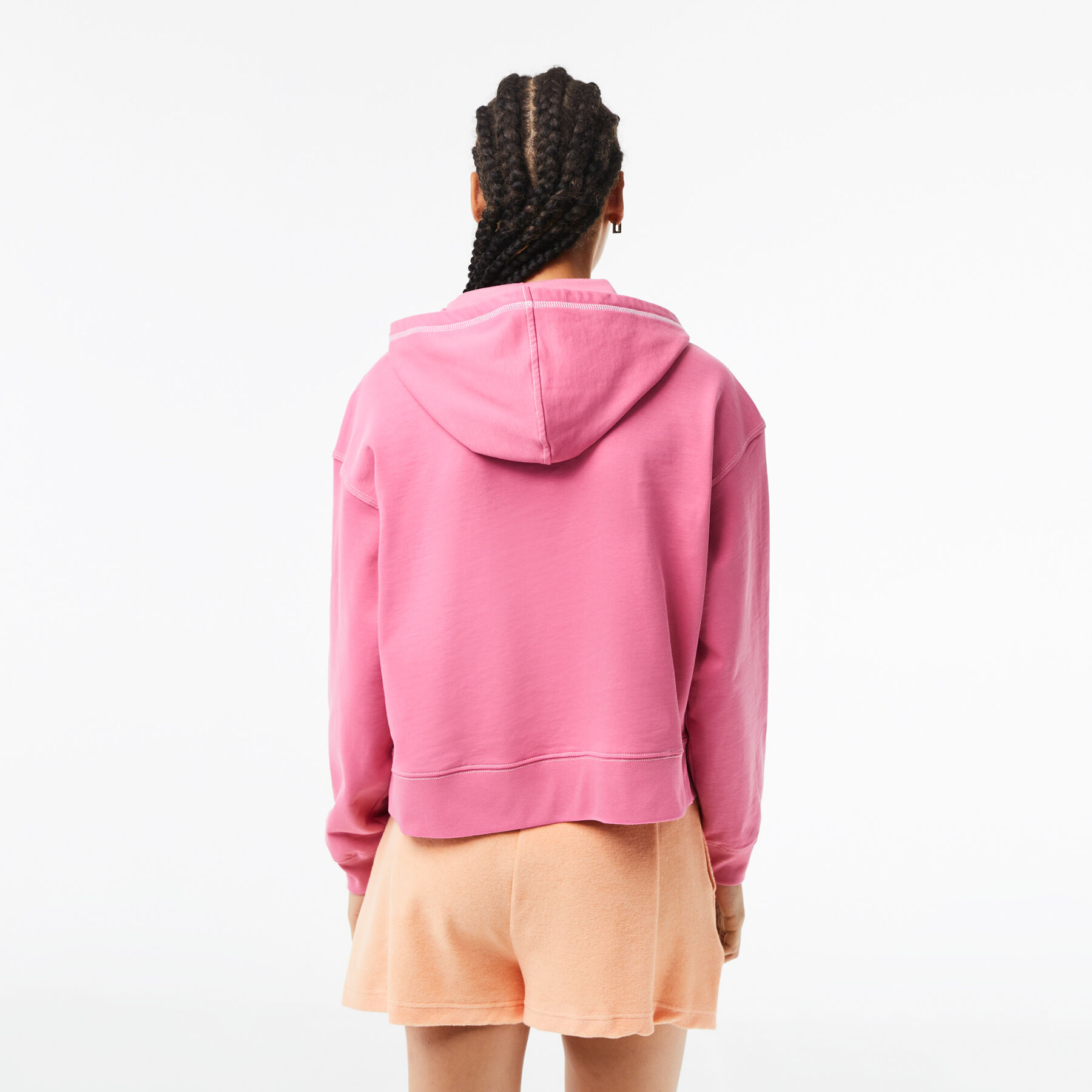 Women’s Lacoste Texture Print Hoodie women s lacoste texture print hoodie