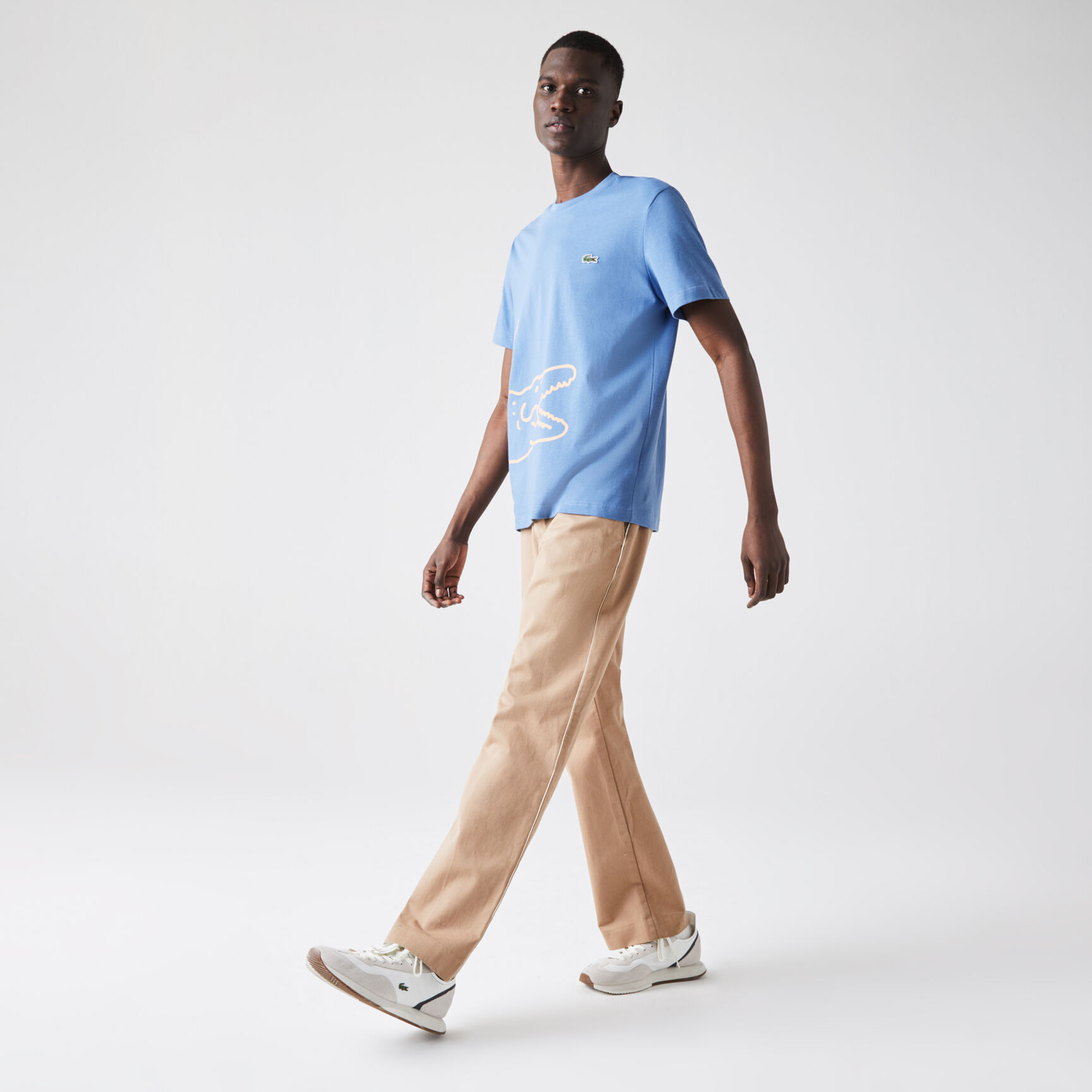 Men’s Crew Neck Crocodile Print Organic Cotton T-shirt Men’s Crew Neck Crocodile Print Organic Cotton T-shirt