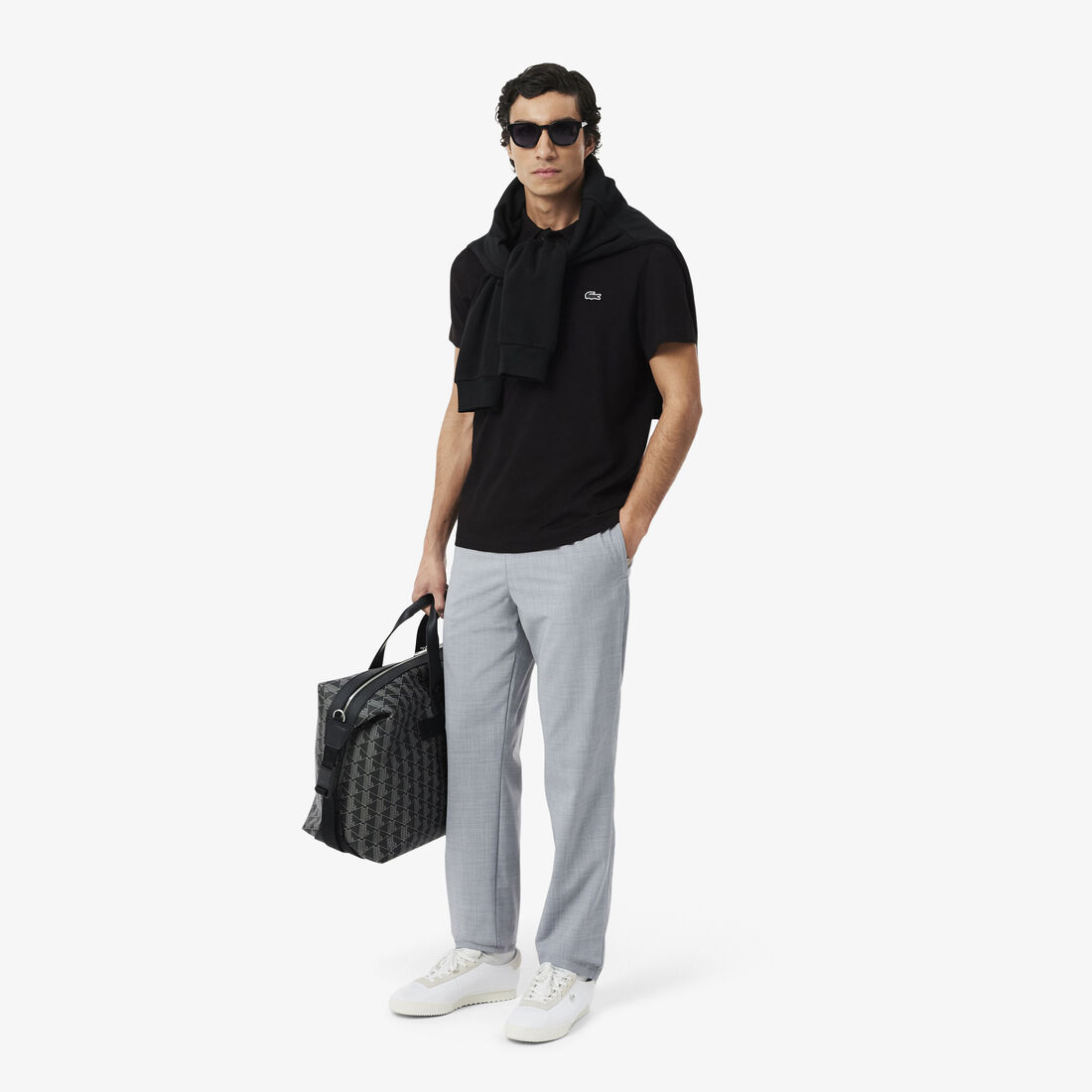 قميص بولو بقصّة عادية من مزيج القطن قميص بولو بقصّة عادية من مزيج القطن