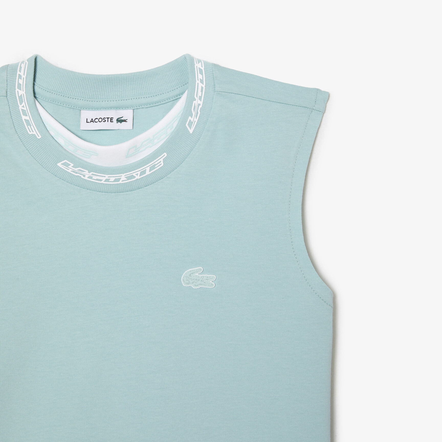 تيشيرت لاكوست بلا أكمام قطن جيرسيه للبنات تيشيرت لاكوست بلا أكمام قطن جيرسيه للبنات