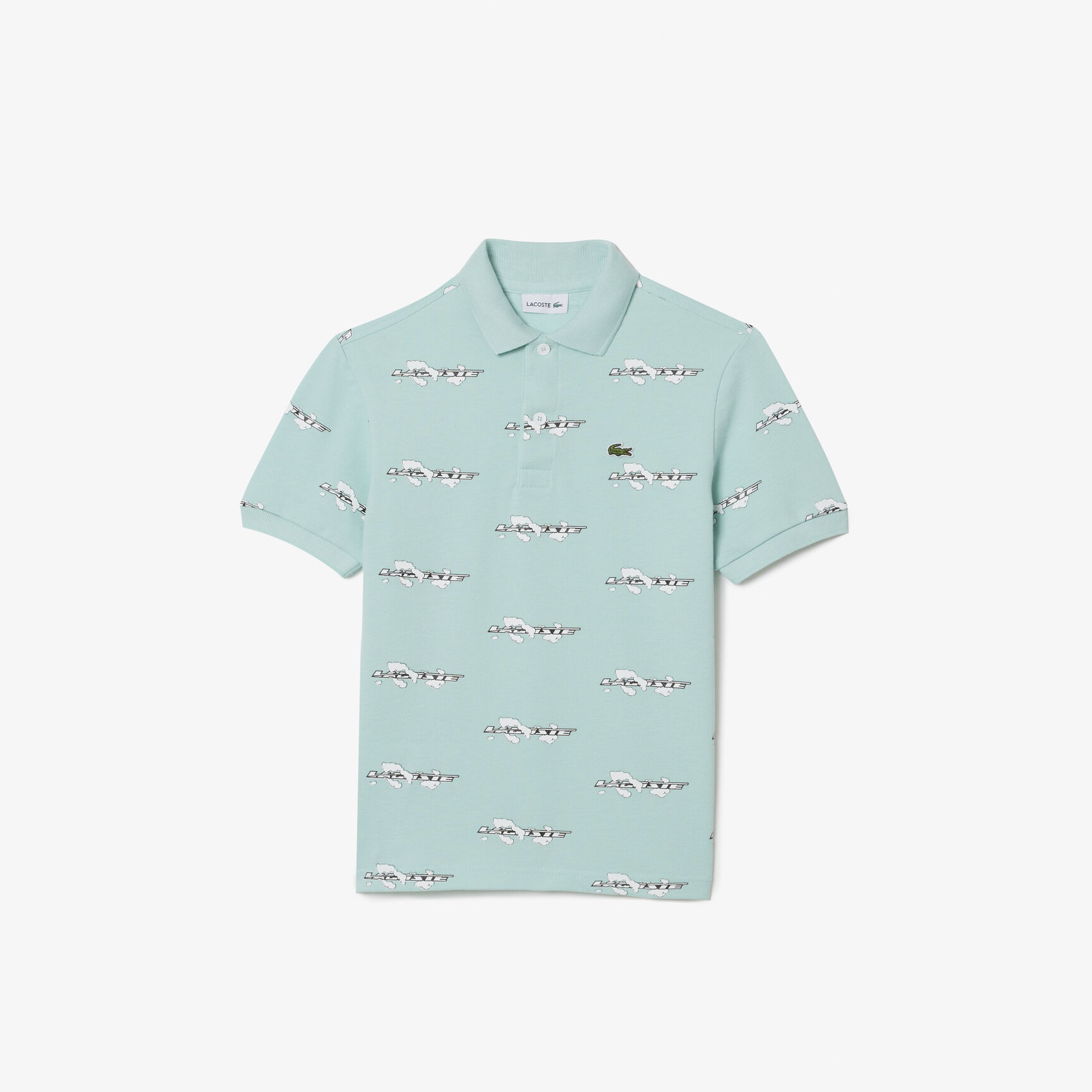 Boys' Lacoste Printed Organic Cotton Polo Shirt