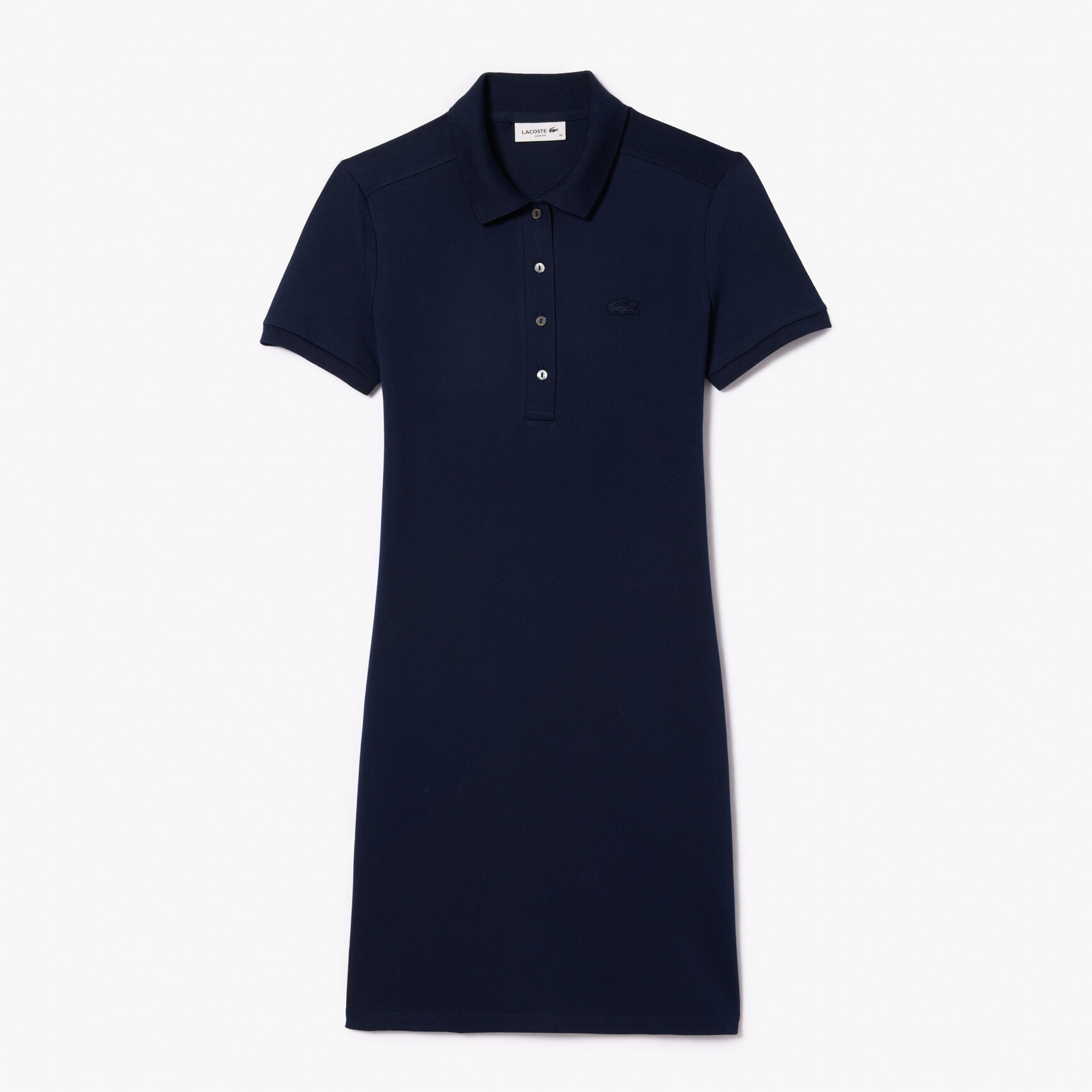 Slim Fit Stretch Petit Pique Polo Dress