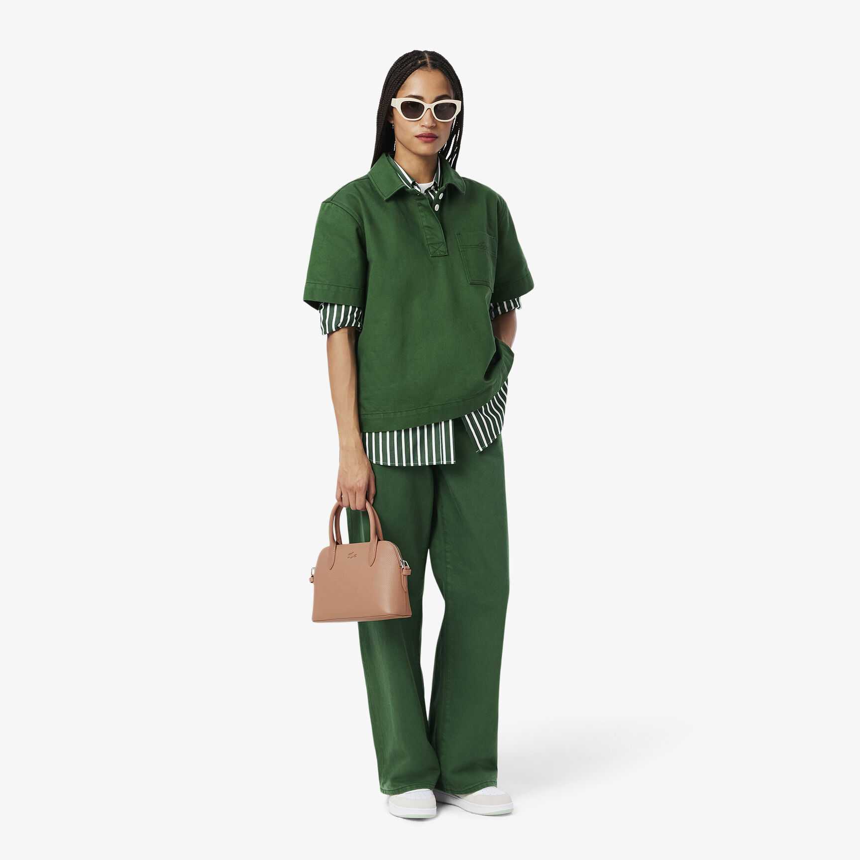 حقيبة شانتاكو بوغاتي صغيرة من جلد بيكيه حقيبة شانتاكو بوغاتي صغيرة من جلد بيكيه