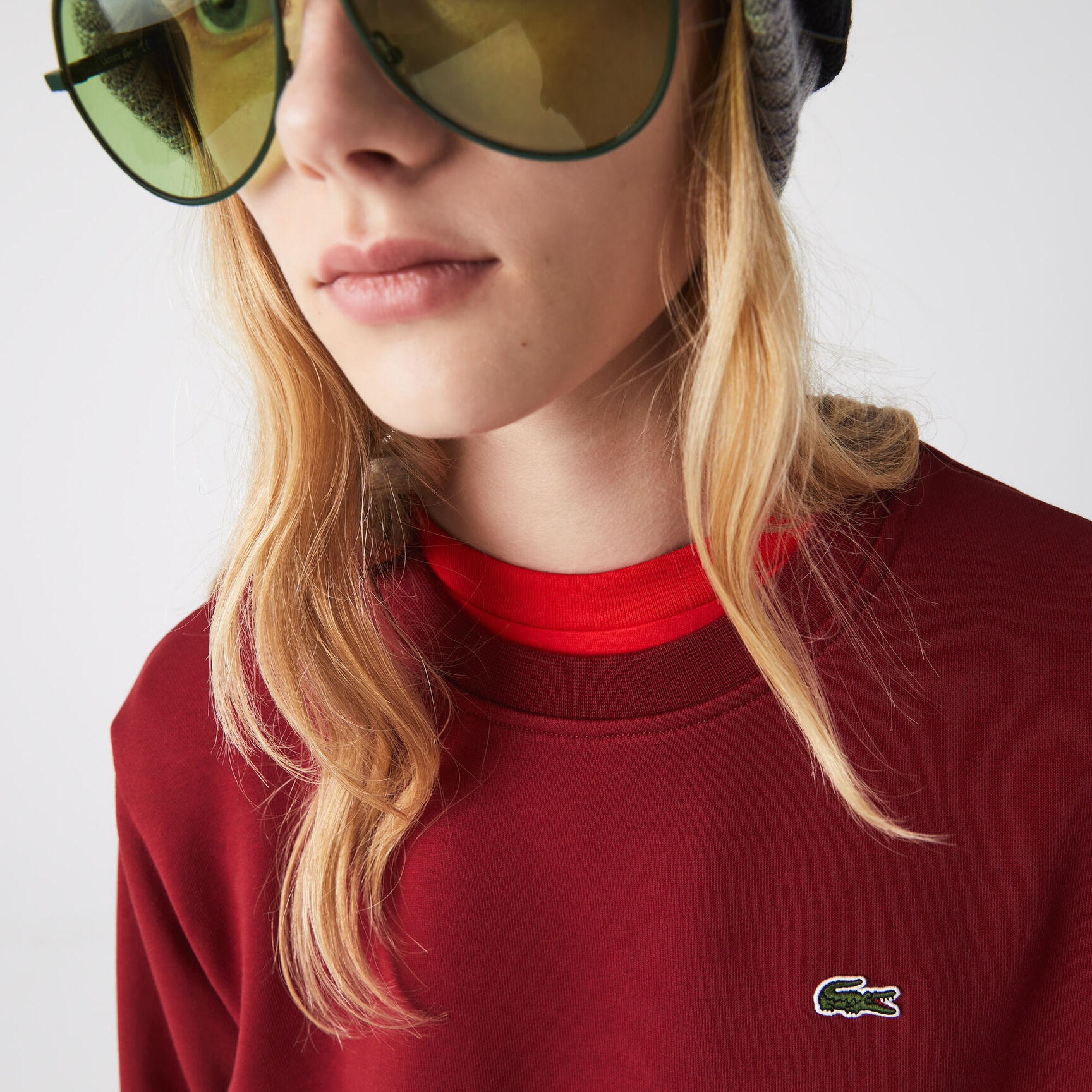 Women's Lacoste Unbrushed Fleece Jogger Sweatshirt