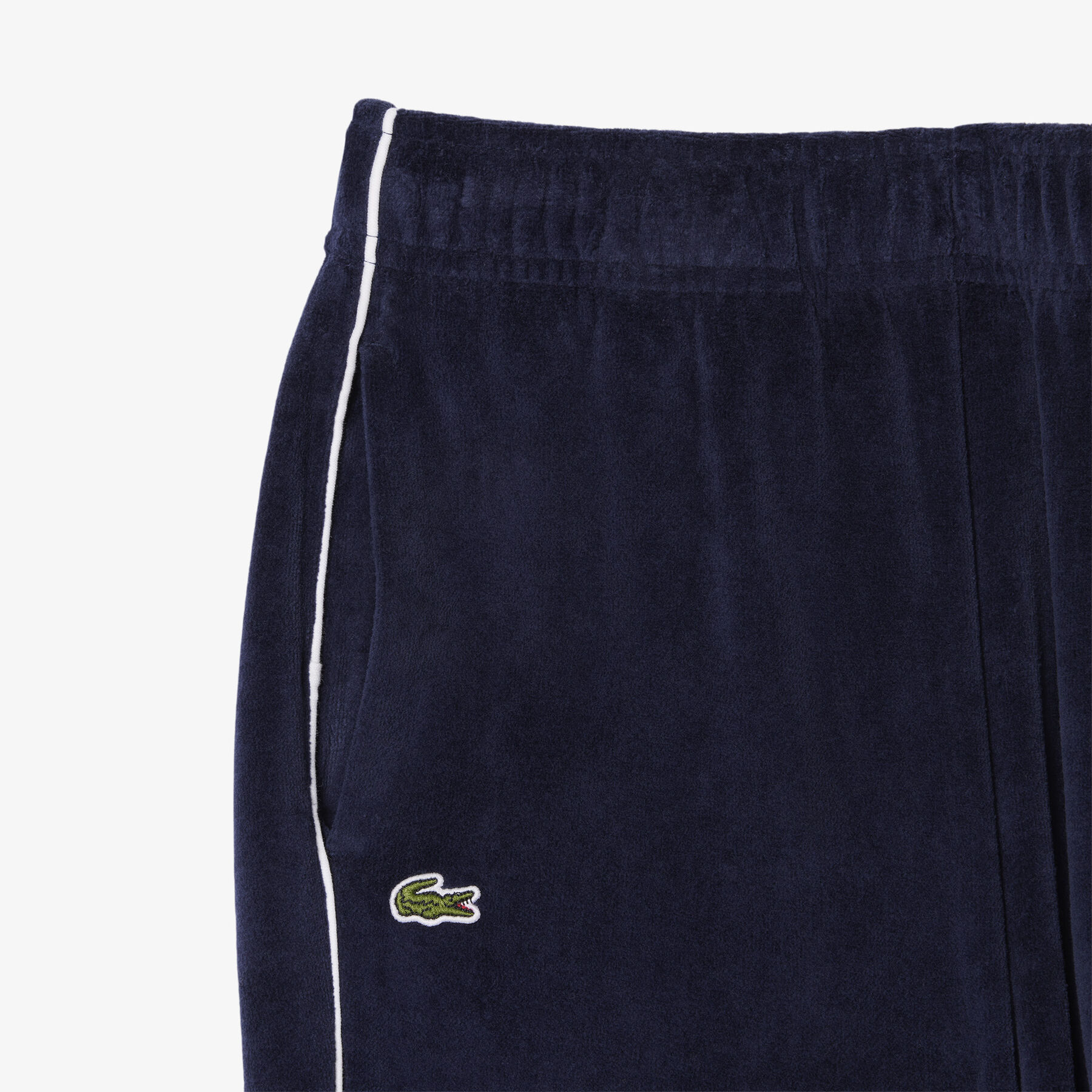 lacoste velour track pants