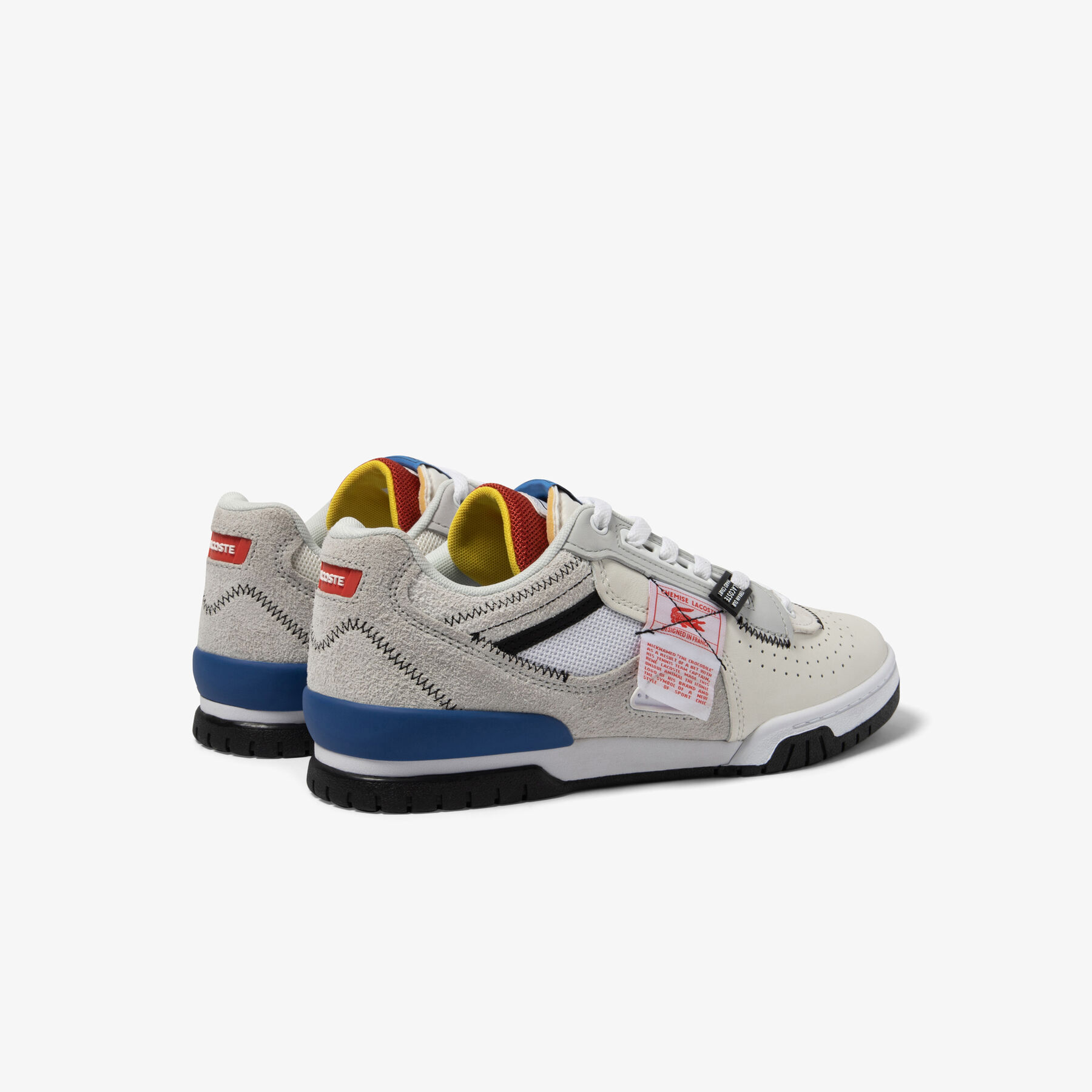 Men's Lacoste M89 Leather Tricolour Trainers men s lacoste m89 leather tricolour trainers