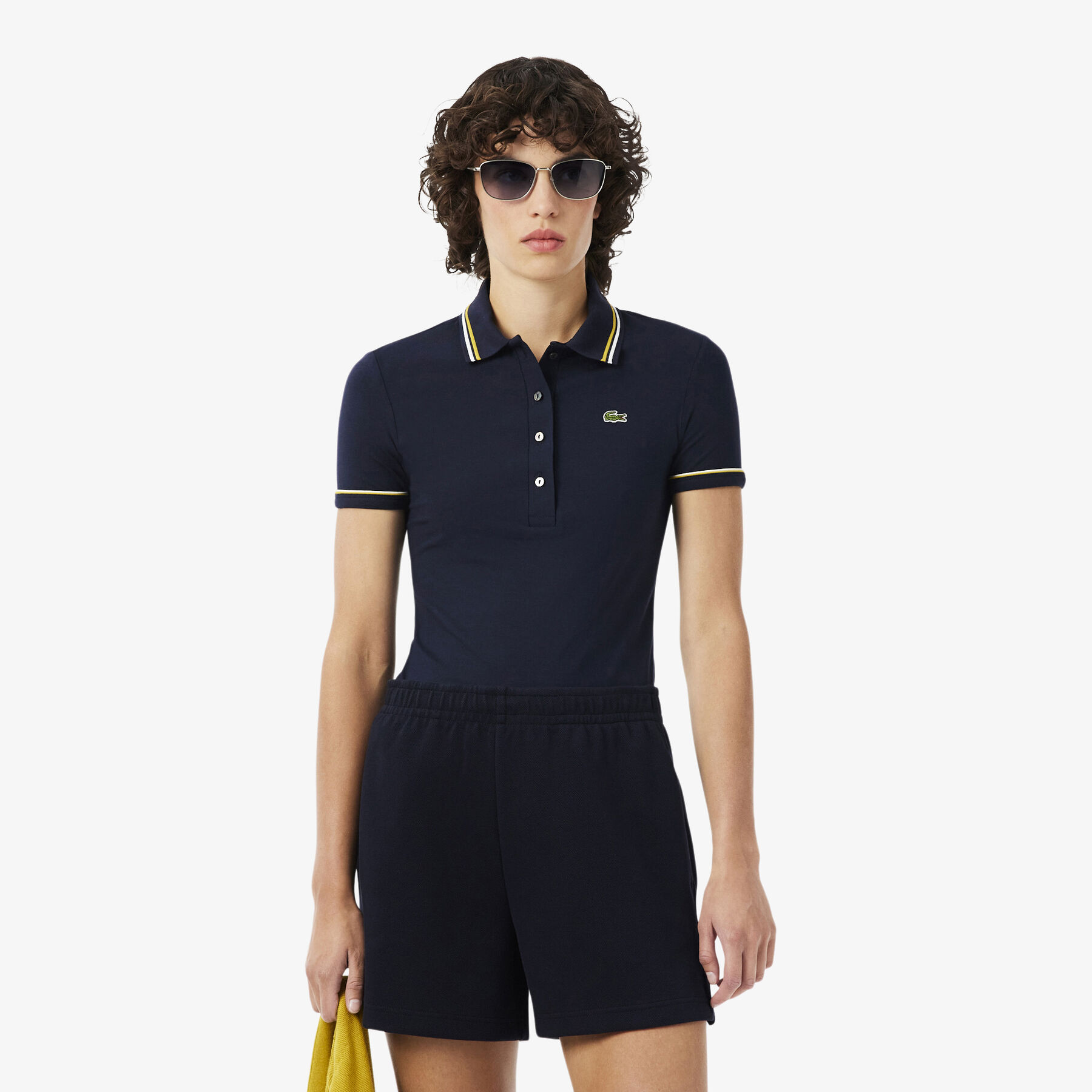 L.12.D Slim Fit Trim Detail Polo Shirt lacoste l 12 d slim fit trim detail polo shirt