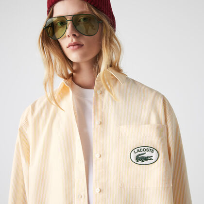 Women's Lacoste Oxford Cotton Oversised Shirt