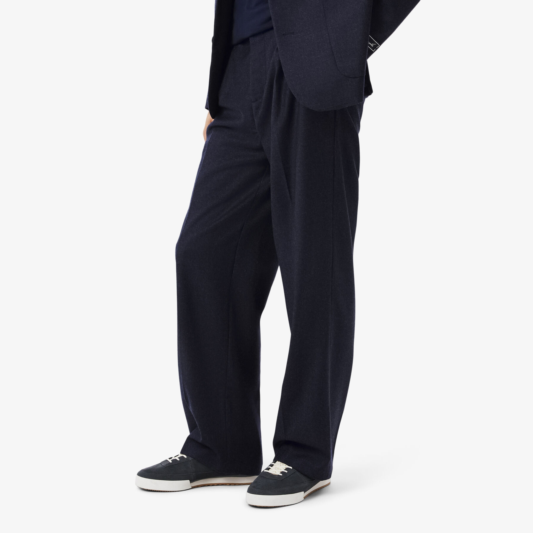 Straight Fit Felted Wool Pants lacoste straight fit felted wool pants