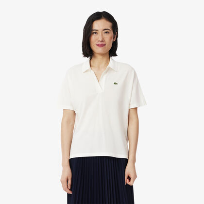 Relaxed Fit Fluid Pique Polo Shirt