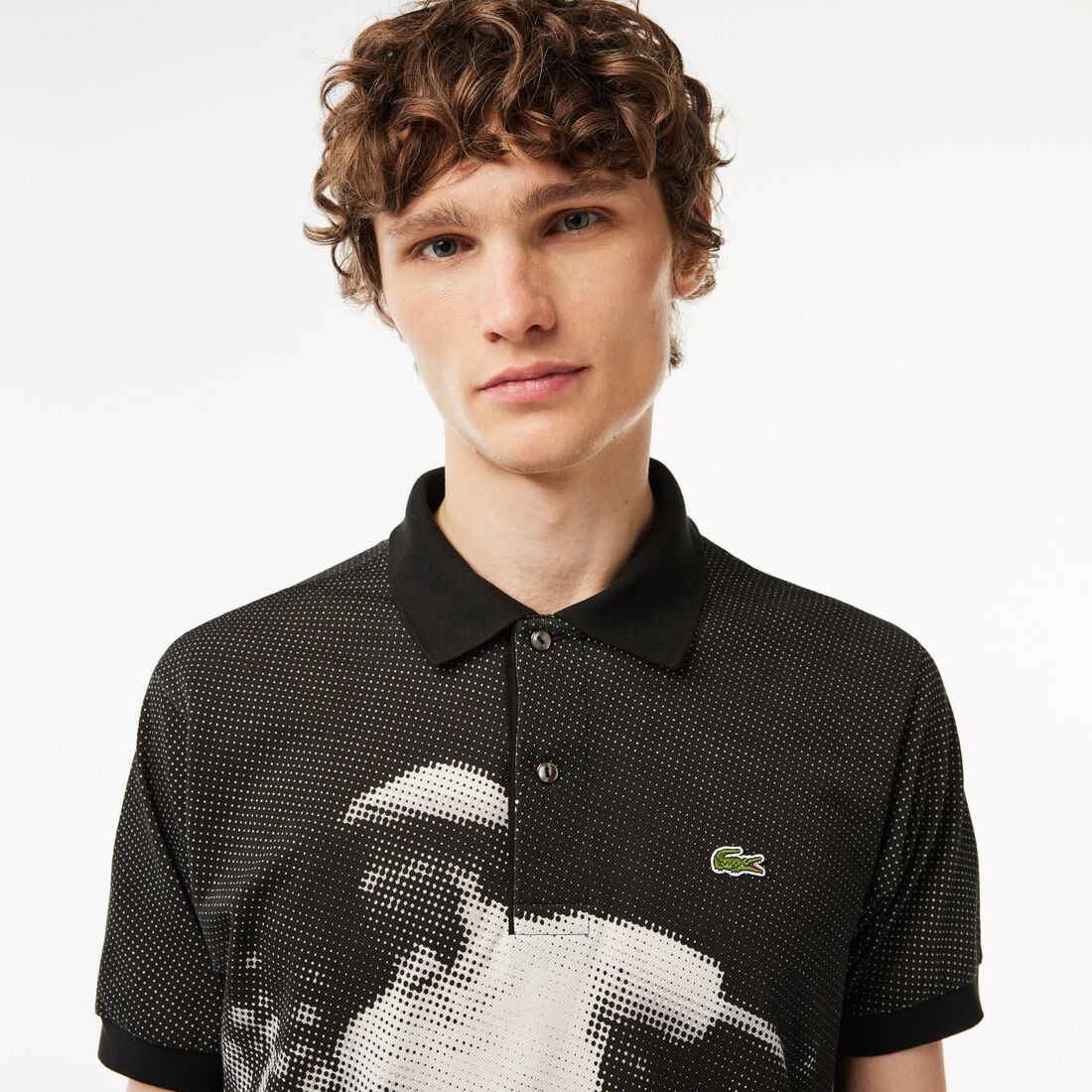 Original L.12.12 Rene Lacoste Print Polo Shirt Original L.12.12 Rene Lacoste Print Polo Shirt