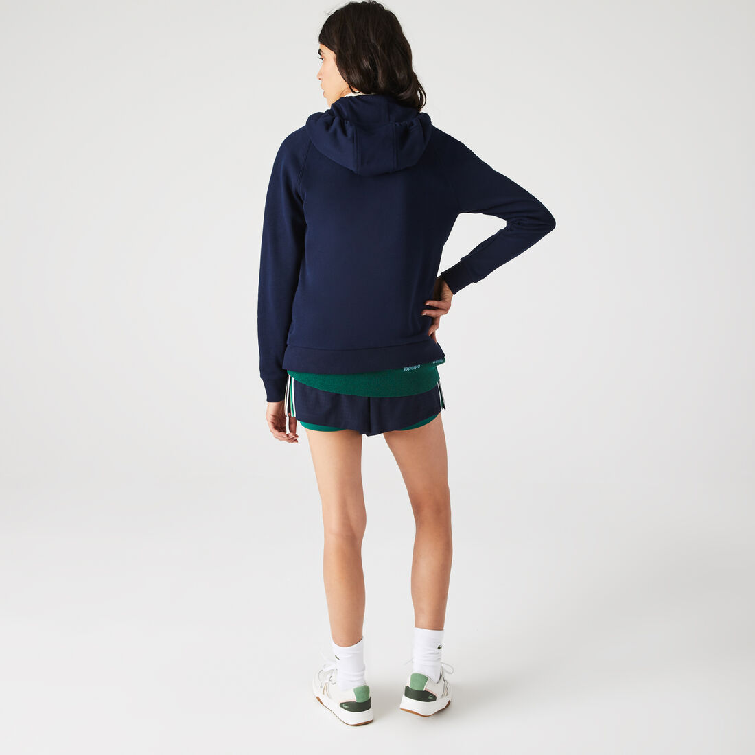 كنزة نسائية بغطاء للرأس مصنوعة من مزيج القطن الصوفي كنزة نسائية بغطاء للرأس مصنوعة من مزيج القطن الصوفي