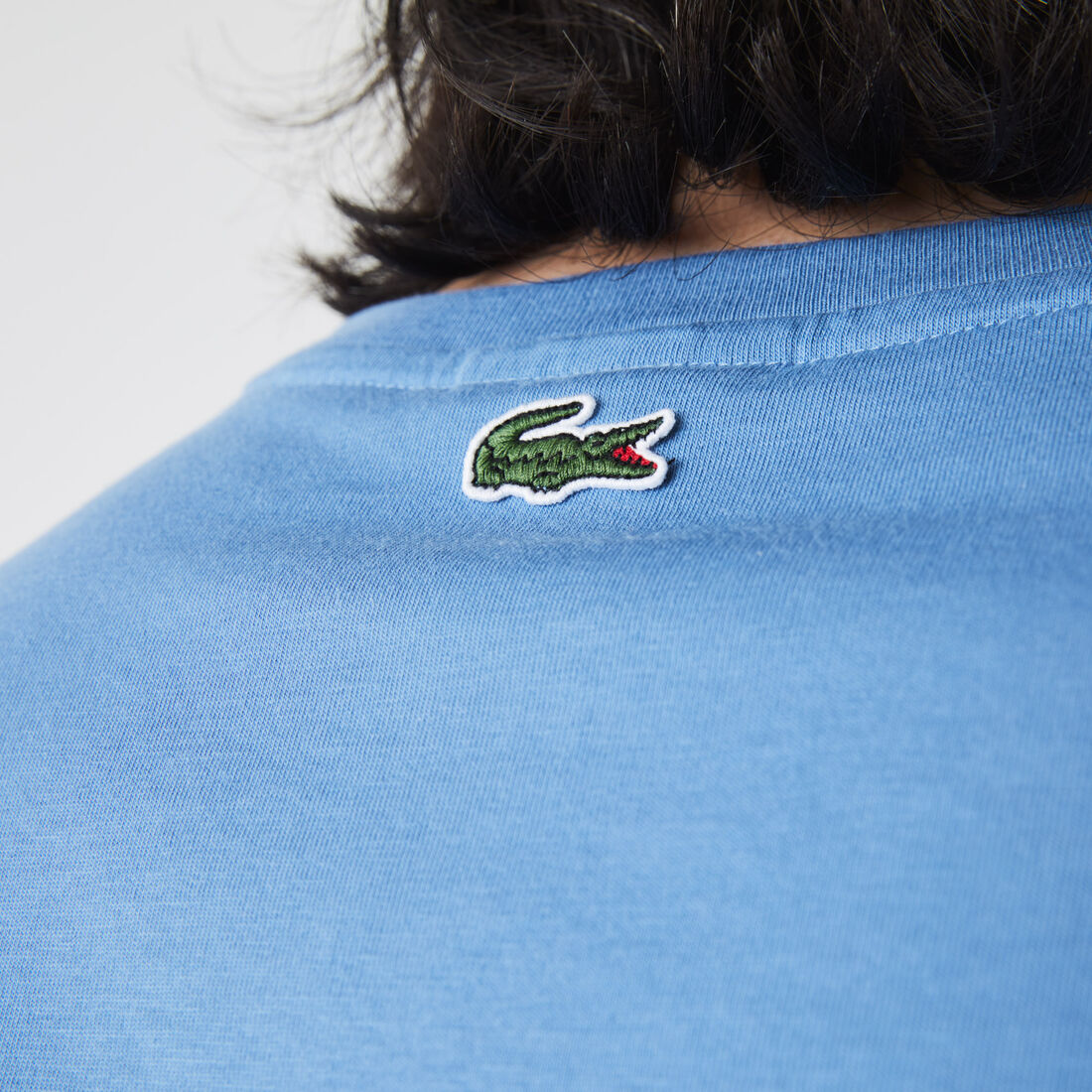 Men's Crew Neck Crocodile Embroidery Cotton T-shirt Men's Crew Neck Crocodile Embroidery Cotton T-shirt