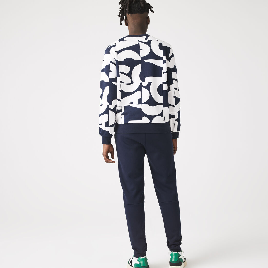 بنطال رياضي سكيني صوف بأشرطة شعار الماركة للرجال بنطال رياضي سكيني صوف بأشرطة شعار الماركة للرجال