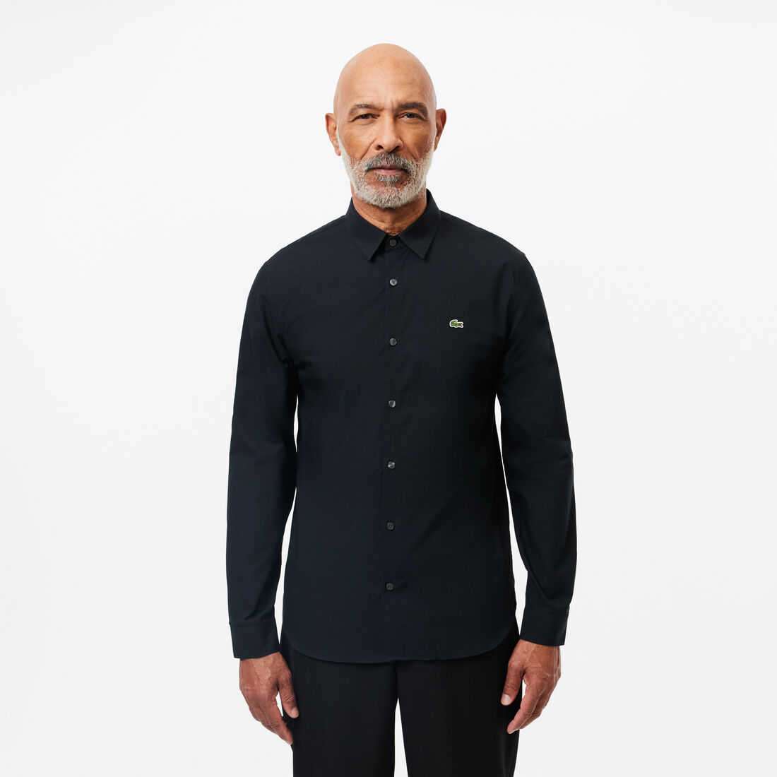 Slim Fit Stretch Cotton Poplin Shirt