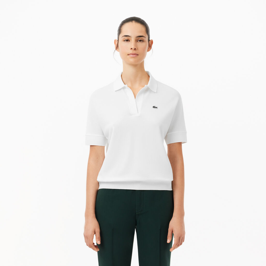 Women's Lacoste Flowy Pique Polo Shirt
