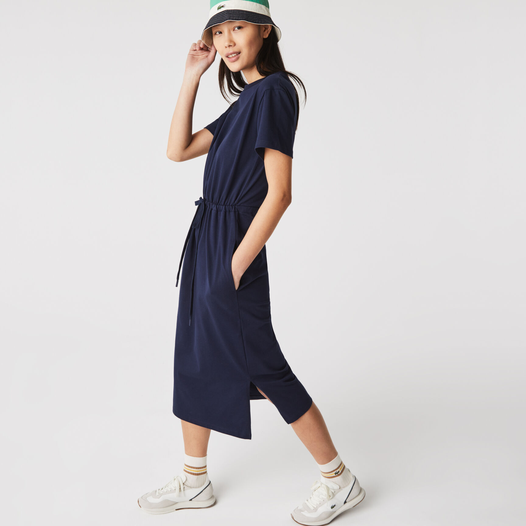 Women&rsquo;s Long Fitted Cotton T-shirt Dress