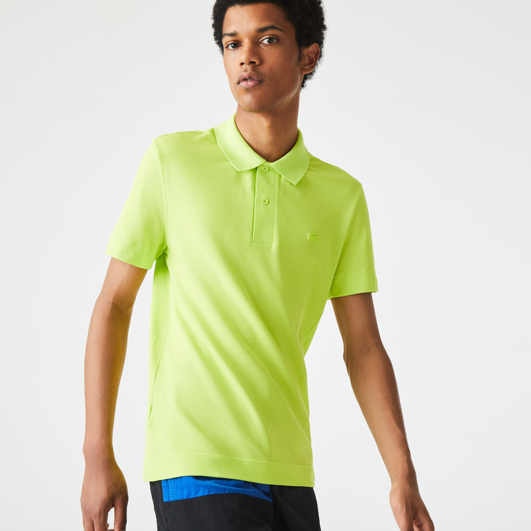 Men's Lacoste Slim Fit Organic Stretch Cotton Piqu&eacute; Polo Shirt