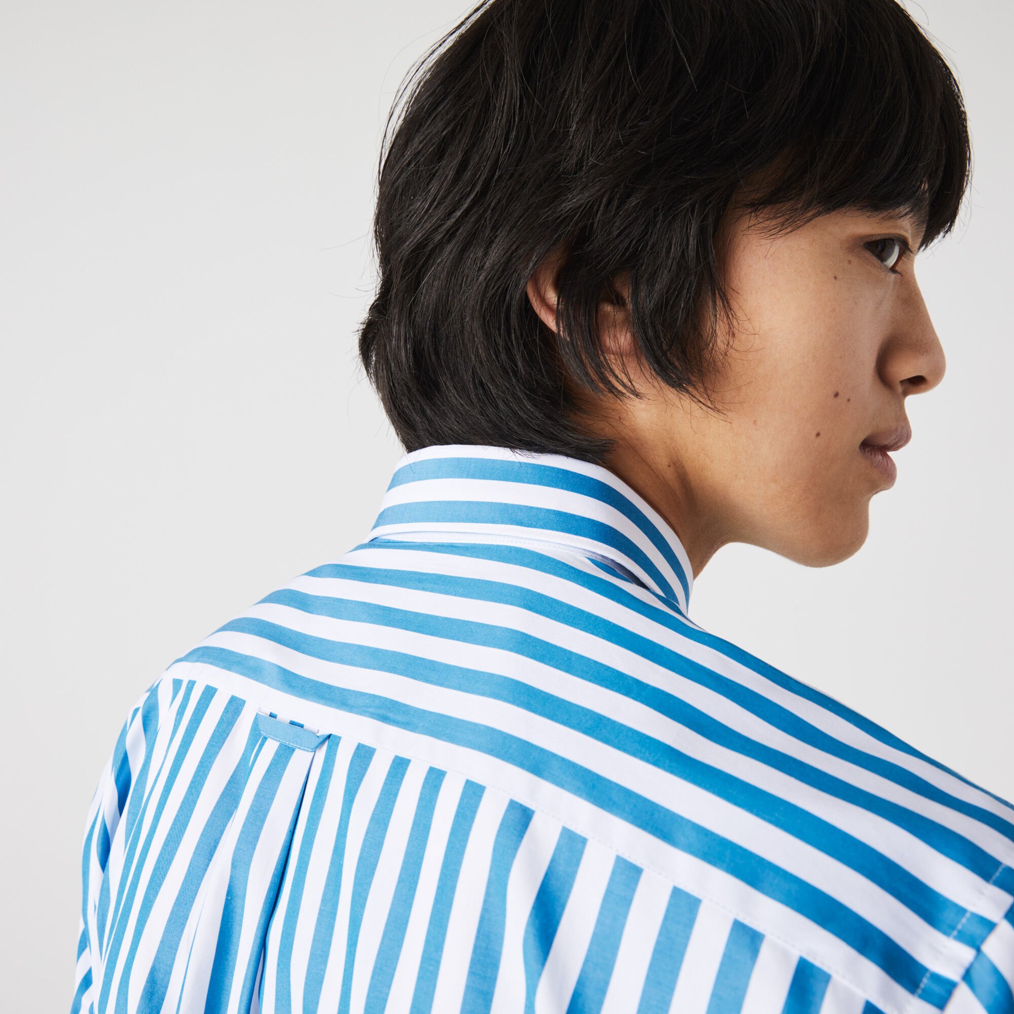 Men’s Regular Fit Striped Poplin Shirt