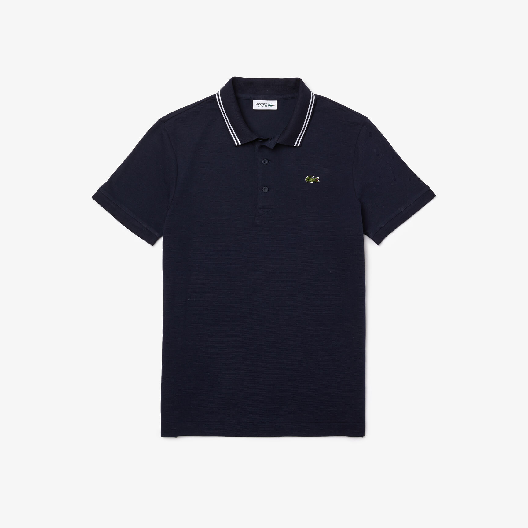 Men's Lacoste SPORT Contrast Accent Lightweight Cotton Polo Shirt Men's Lacoste SPORT Contrast Accent Lightweight Cotton Polo Shirt