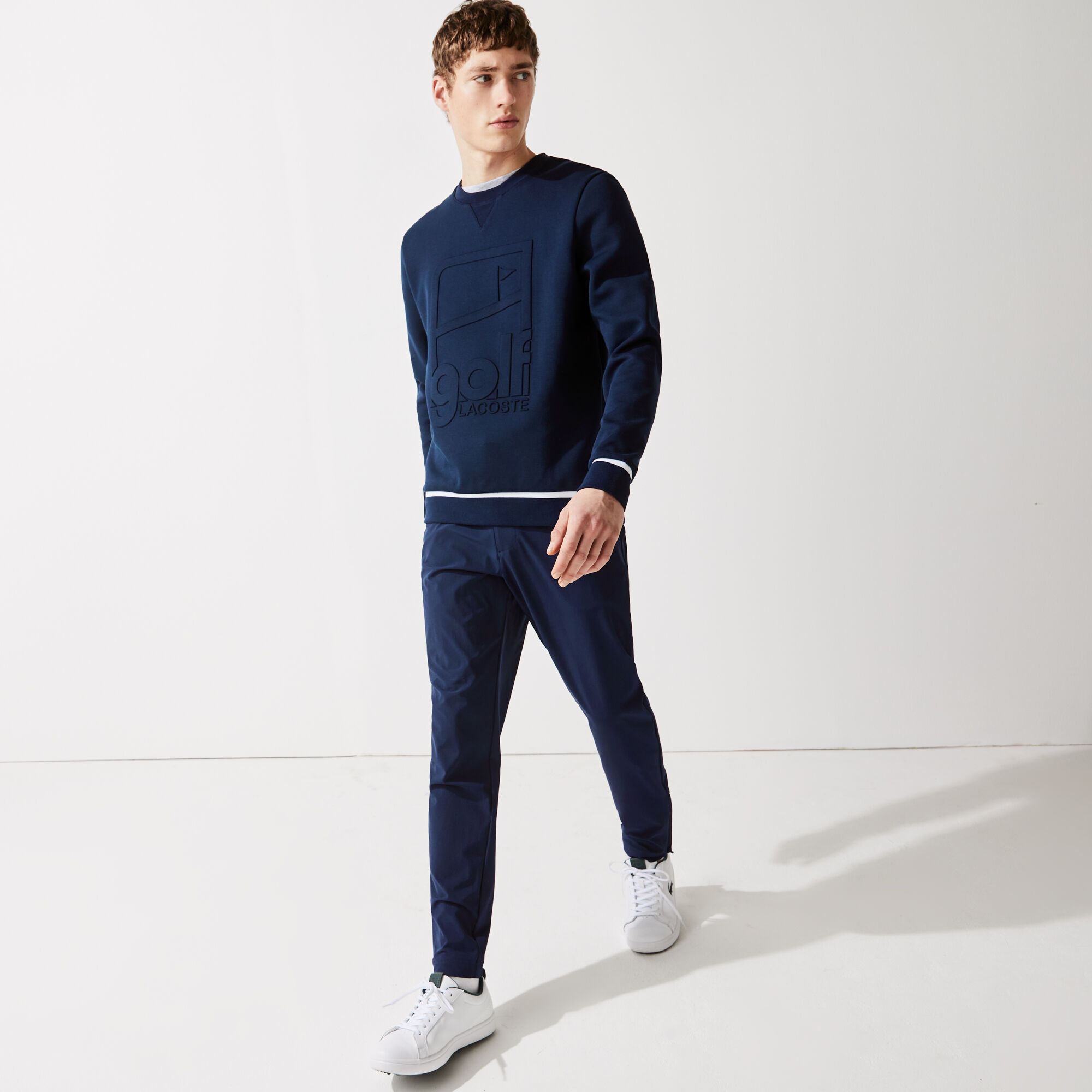 Men’s Lacoste SPORT Crew Neck Graphic Print Golf Sweatshirt Men’s Lacoste SPORT Crew Neck Graphic Print Golf Sweatshirt