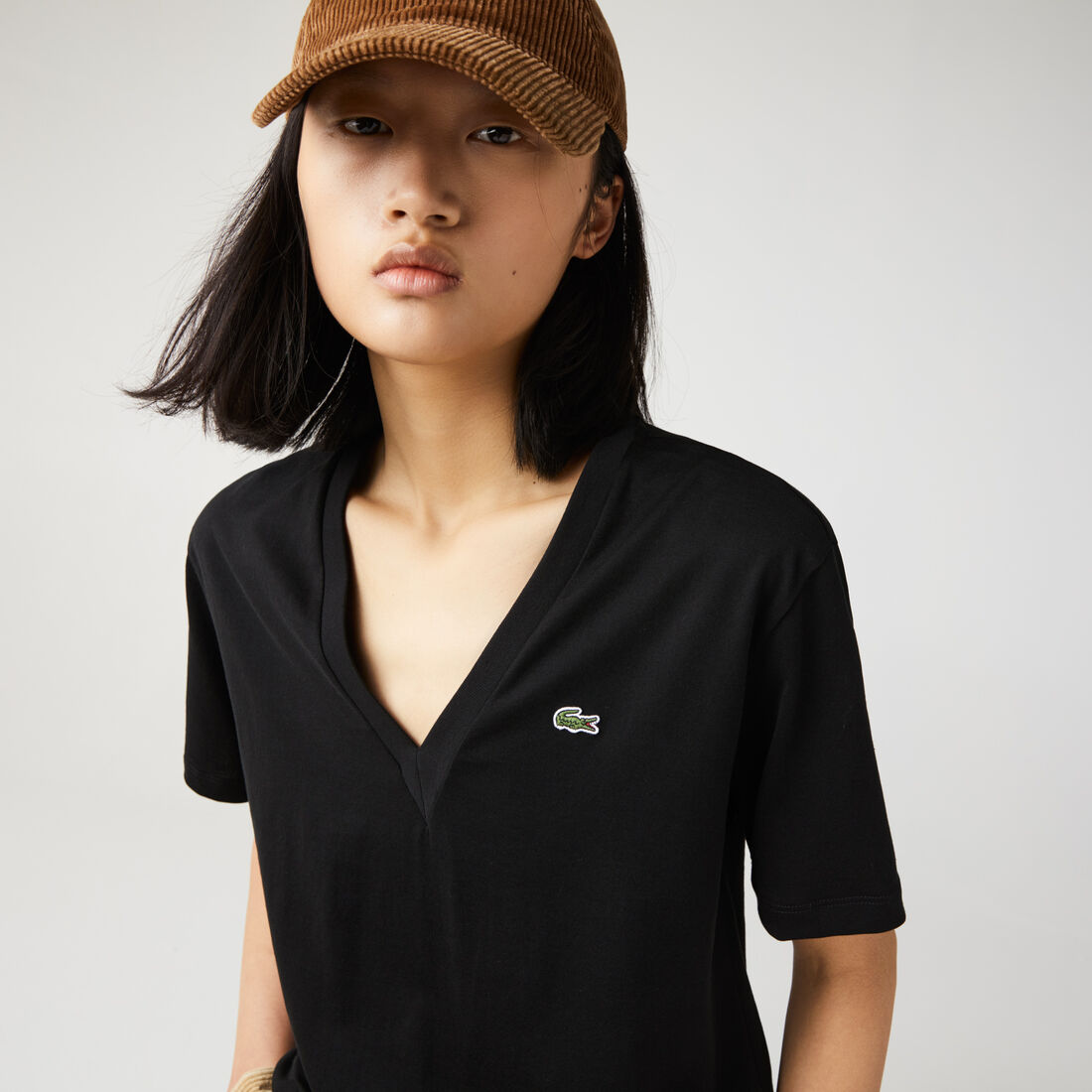 Women's V-Neck Premium Cotton T-shirt