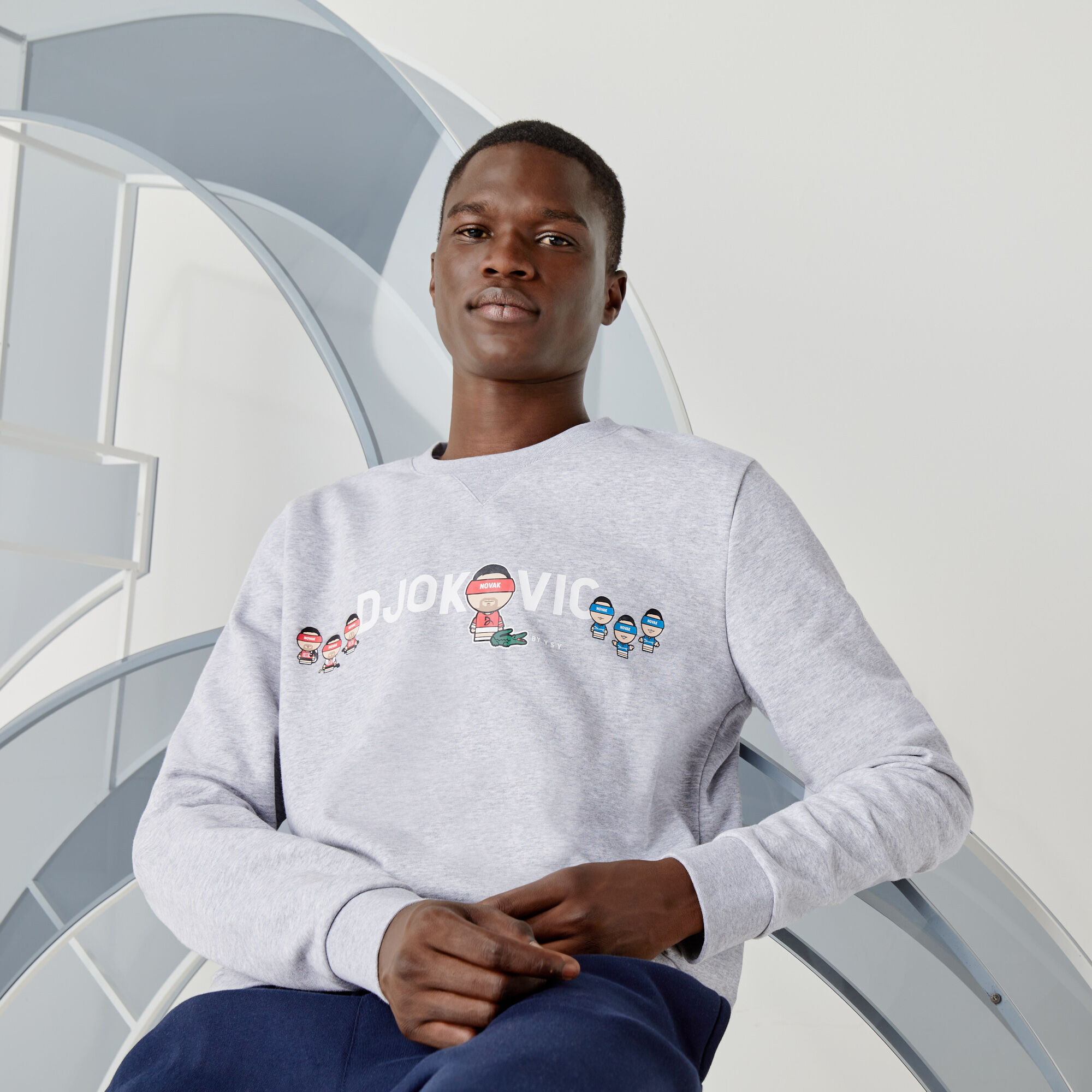 Lacoste sport outlet crew neck sweatshirt