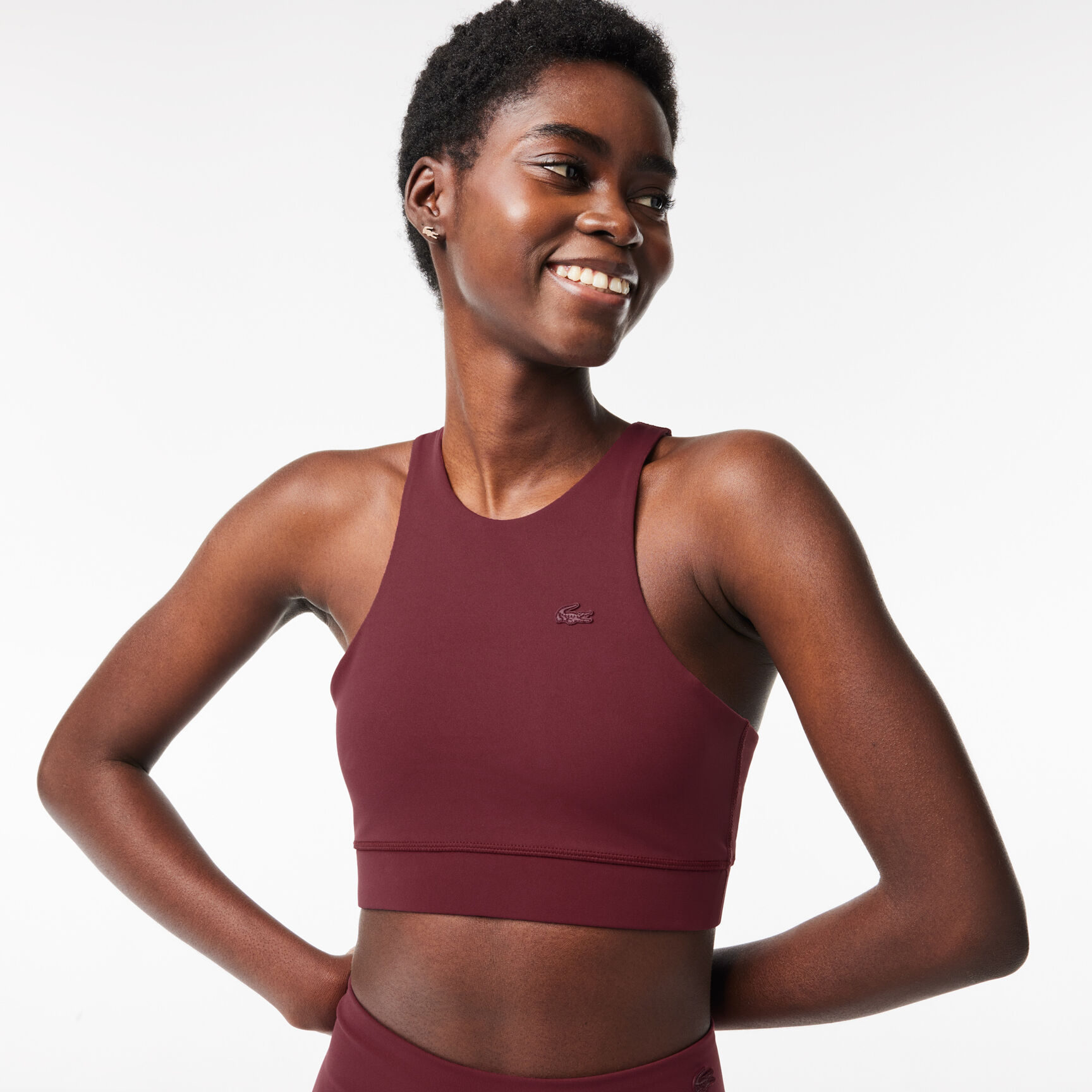 حمالة صدر مطاطية دون خياطة من مجموعة لاكوست سبورت