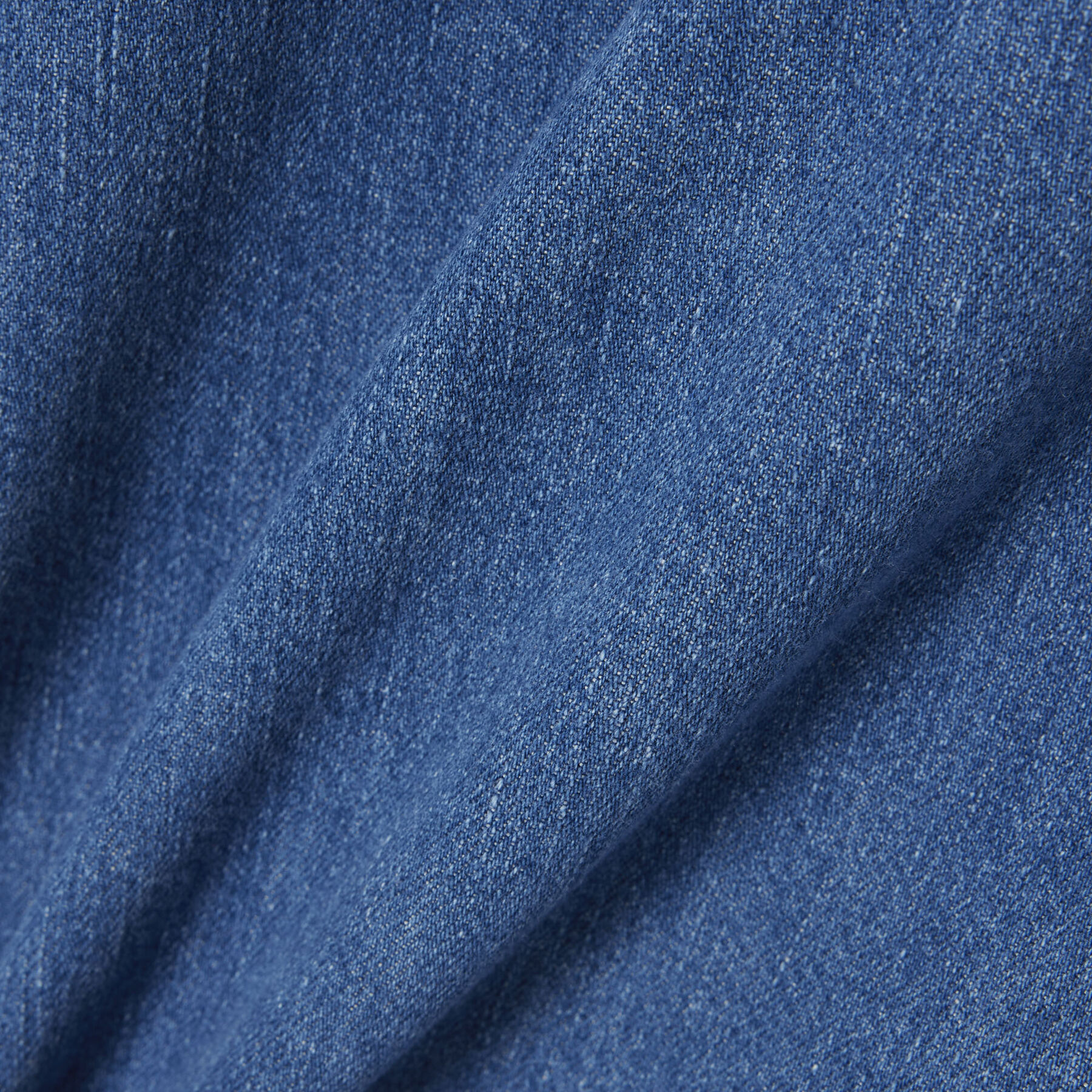 Oversized Lightweight Denim Polo Shirt