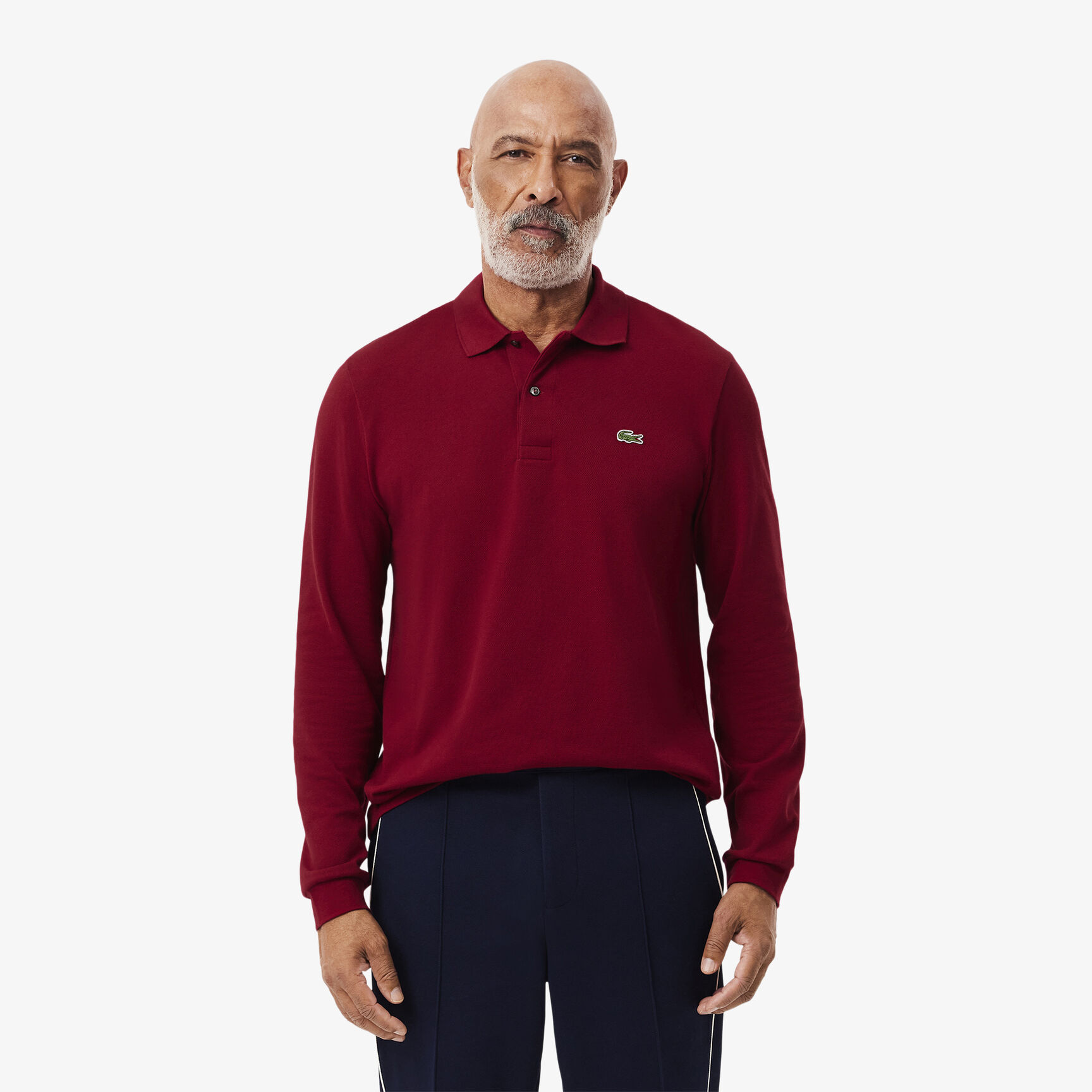 قميص بولو كلاسيكي بأكمام طويلة مقاس L.12.12