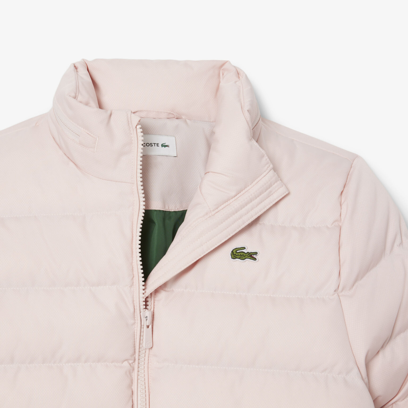 Hooded Diamond Taffeta Puffed Jacket