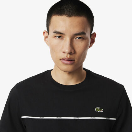 Lacoste Trim Cotton Jersey T-shirt