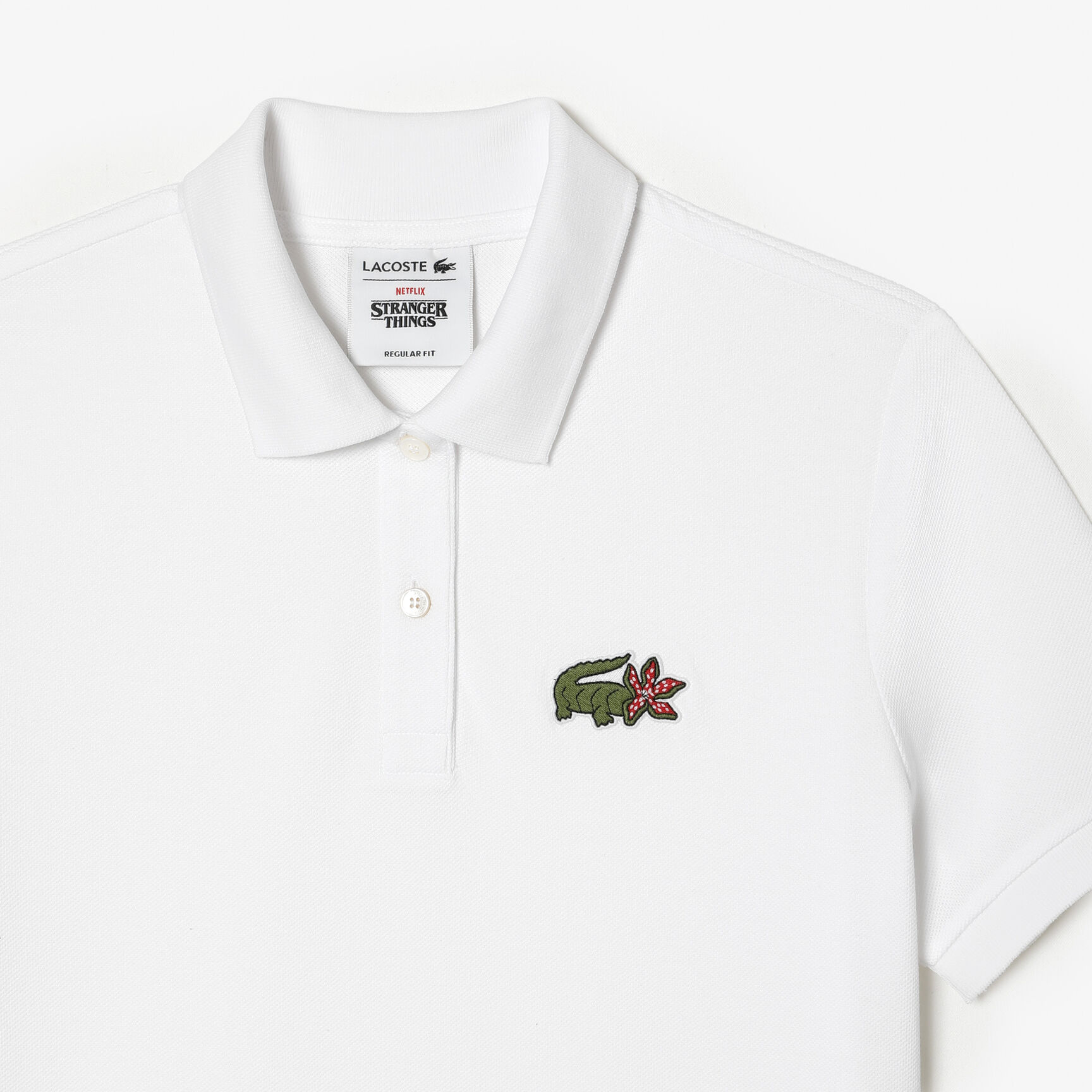 Women's Lacoste x Netflix Crocodile Show Print Polo Shirt