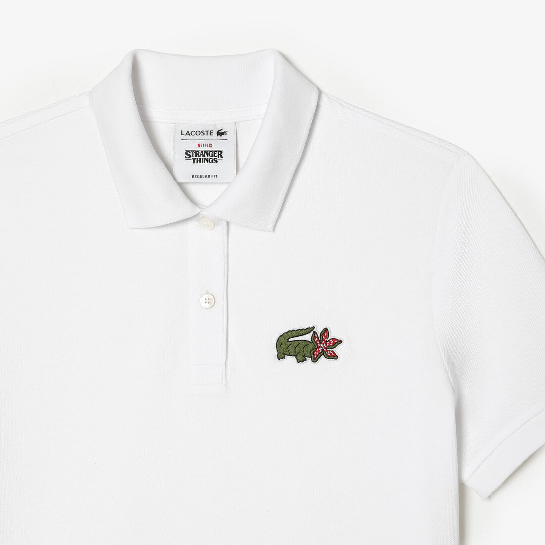 Women's Lacoste x Netflix Crocodile Show Print Polo Shirt Women's Lacoste x Netflix Crocodile Show Print Polo Shirt