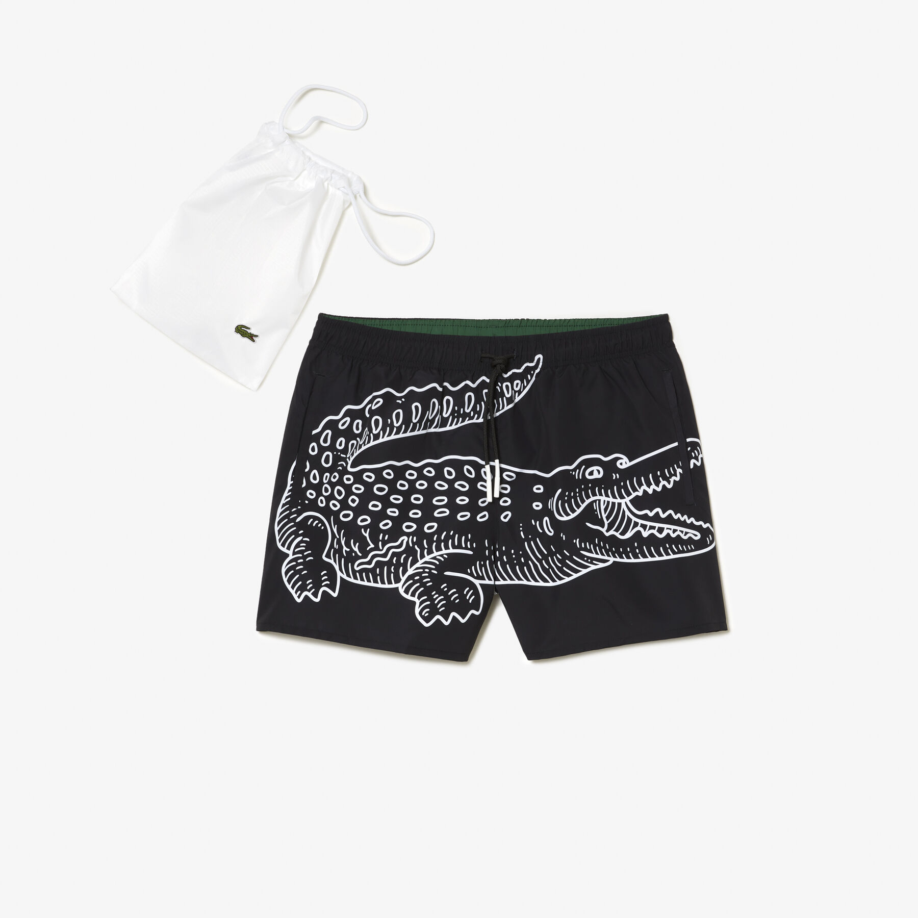 Men’s Lacoste Crocodile Print Swim Trunks men s lacoste crocodile print swim trunks