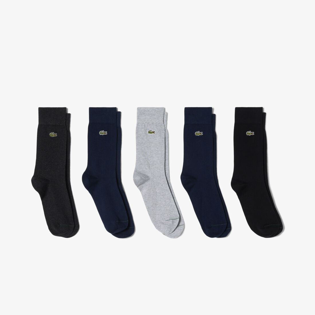 lacoste 5 pack cotton socks