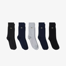 lacoste 5 pack cotton socks