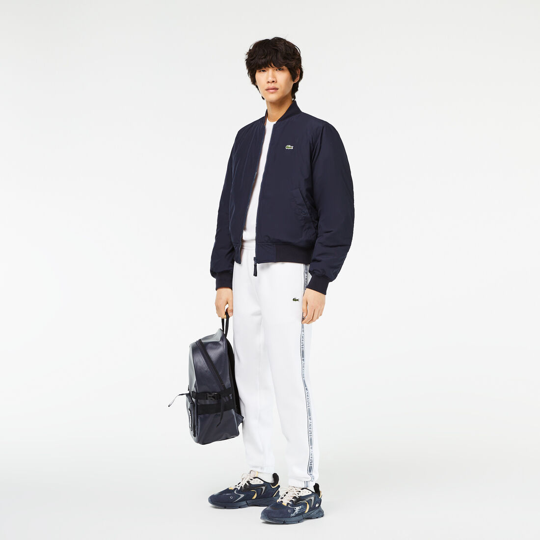 Men's Lacoste Logo Stripe Track Pants Men's Lacoste Logo Stripe Track Pants