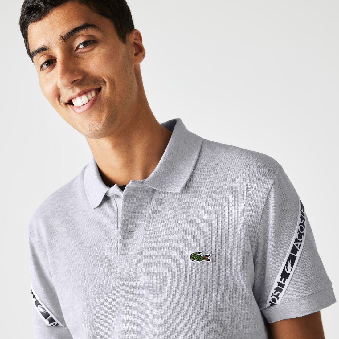 Men's Lacoste Regular Fit Stretch Mini Piqué Polo Shirt Men's Lacoste Regular Fit Stretch Mini Piqué Polo Shirt