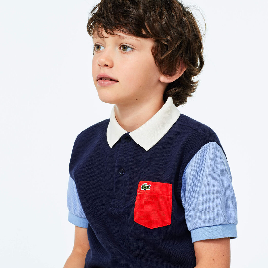 قميص بولو قطني للصبيان من Lacoste