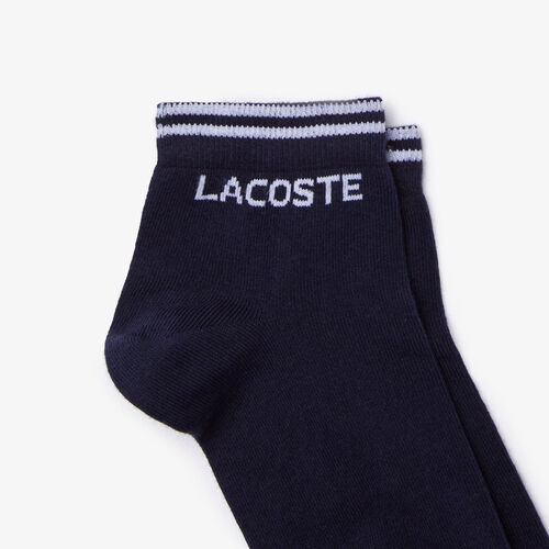 جوارب قطنية حزمة مزدوجة مجموعة Lacoste Sport للرجال