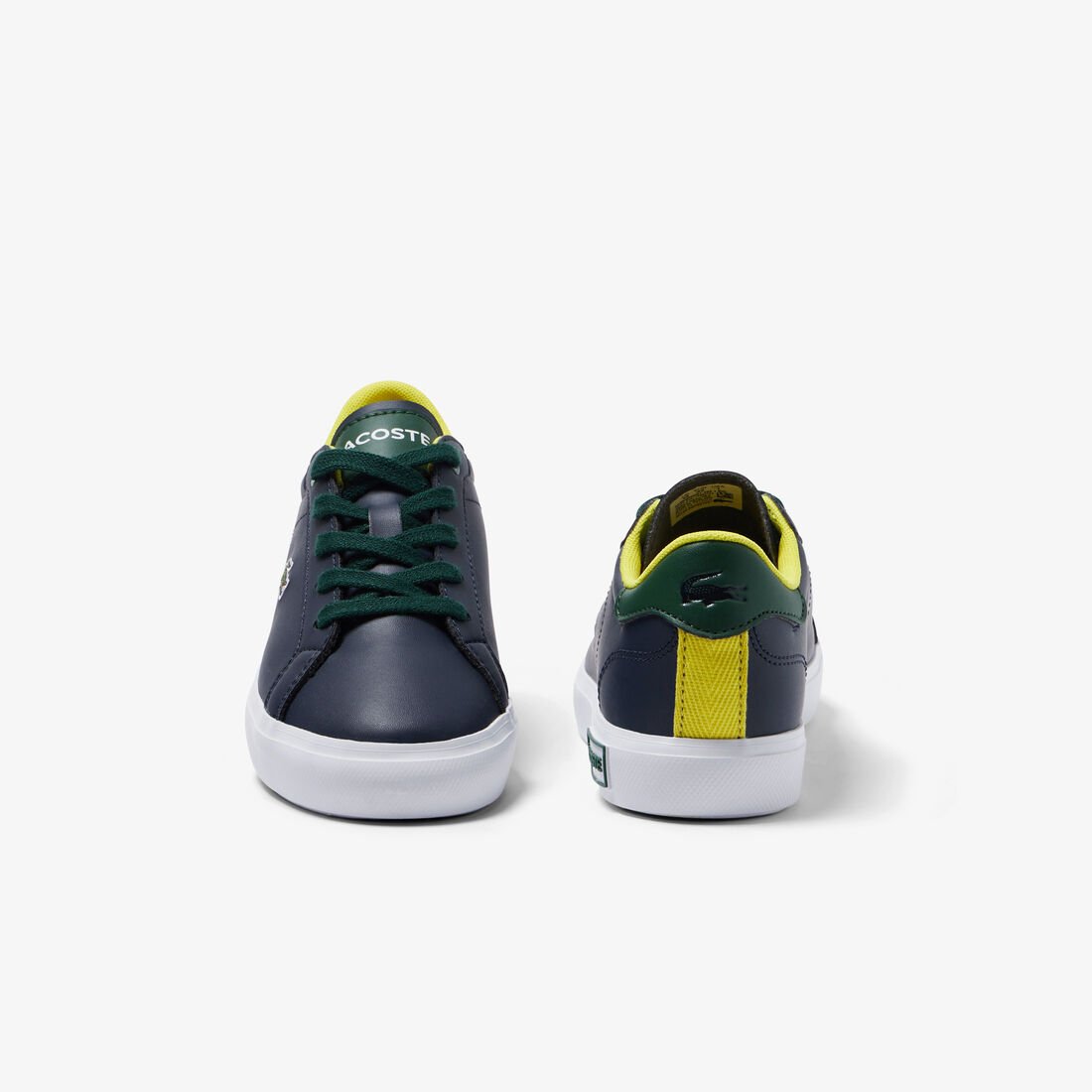 Children's Lacoste Powercourt Synthetic Popped Heel Sneakers Children's Lacoste Powercourt Synthetic Popped Heel Sneakers